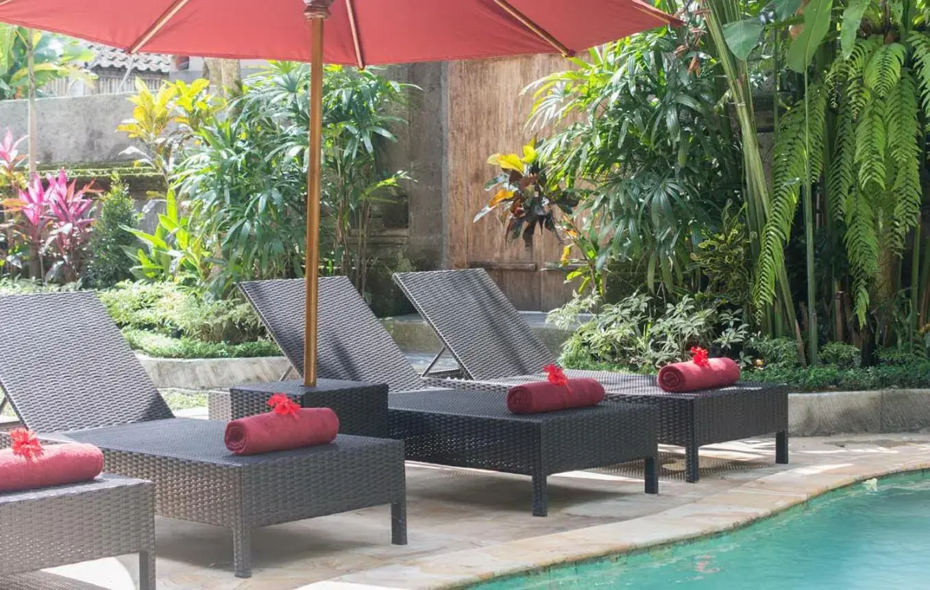 Pool view in Lily Lane Villas Pool view in Lily Lane Villas