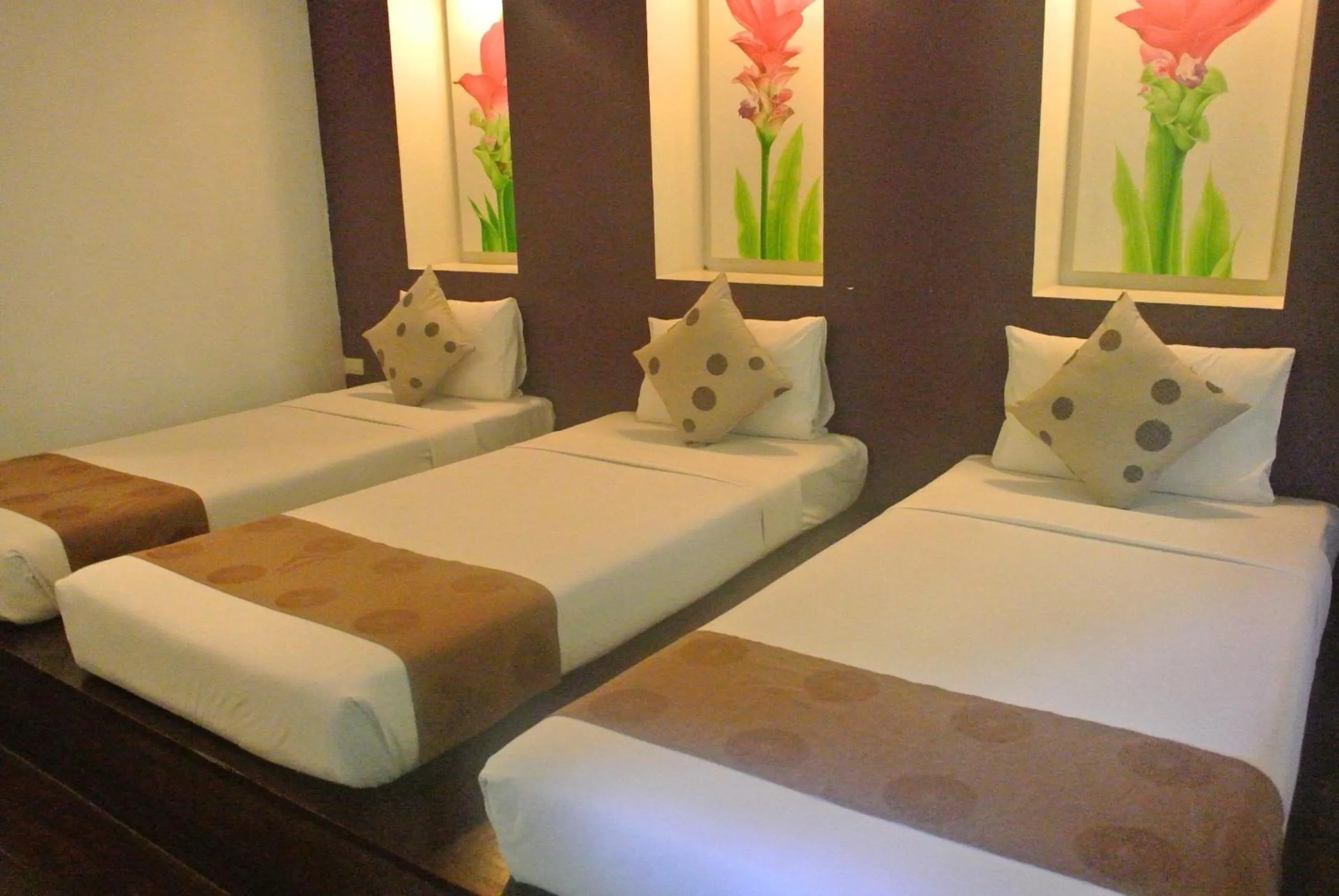 Bed in Rain Forest Resort