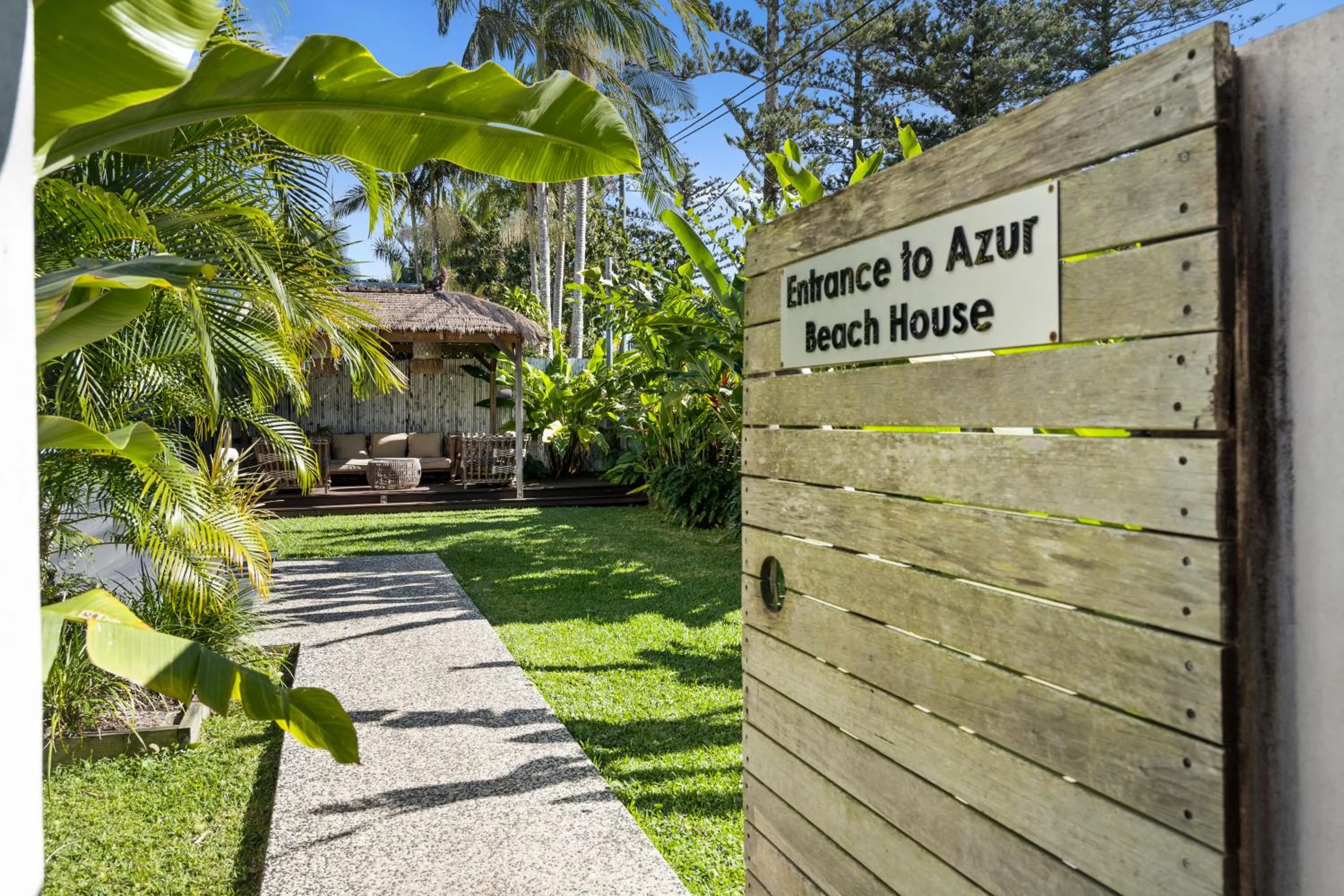 Garden view in Azur Byron Bay
