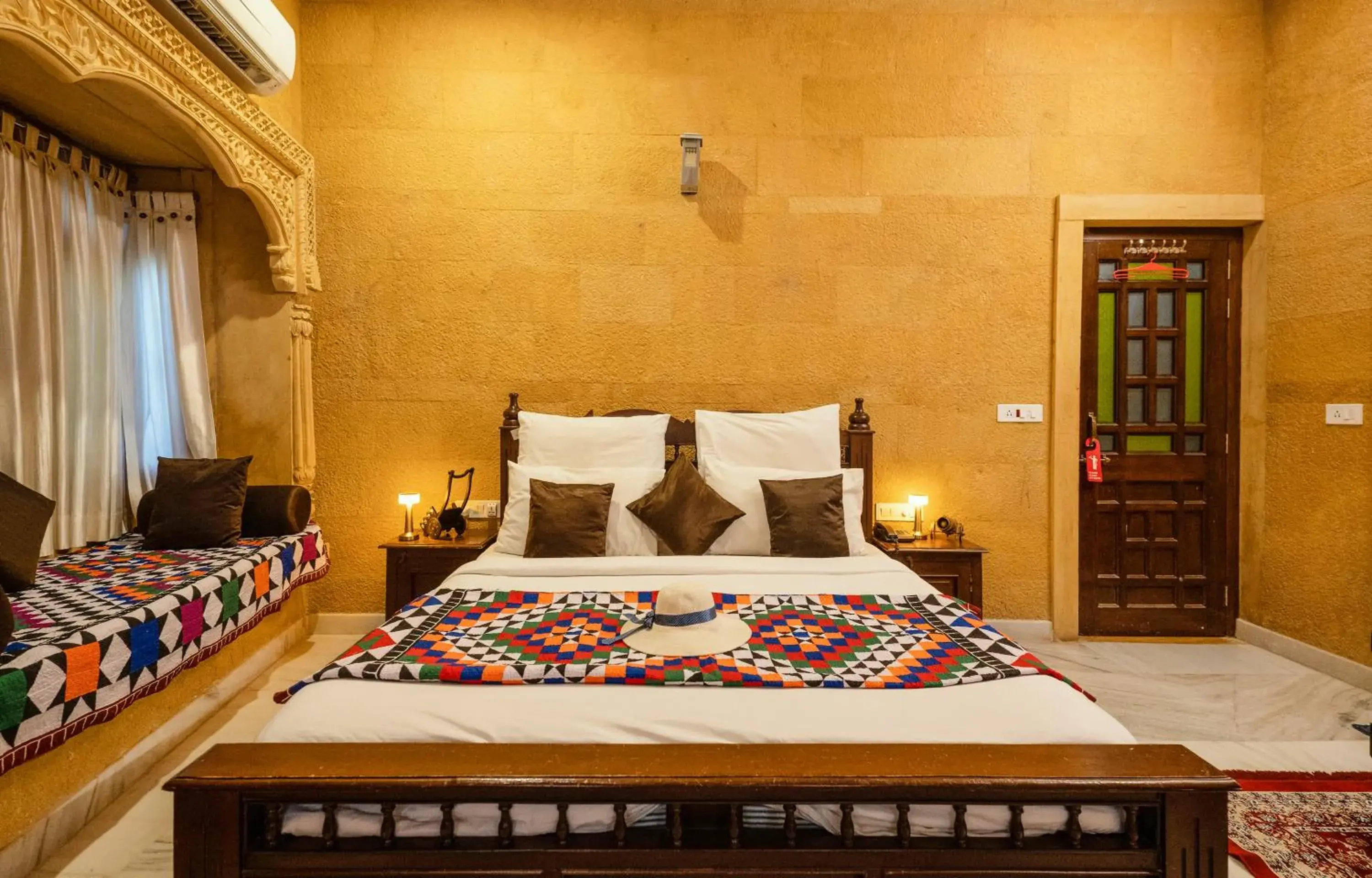 Bedroom, Bed in Hotel Royal Villa Jaisalmer Bedroom, Bed in Hotel Royal Villa Jaisalmer
