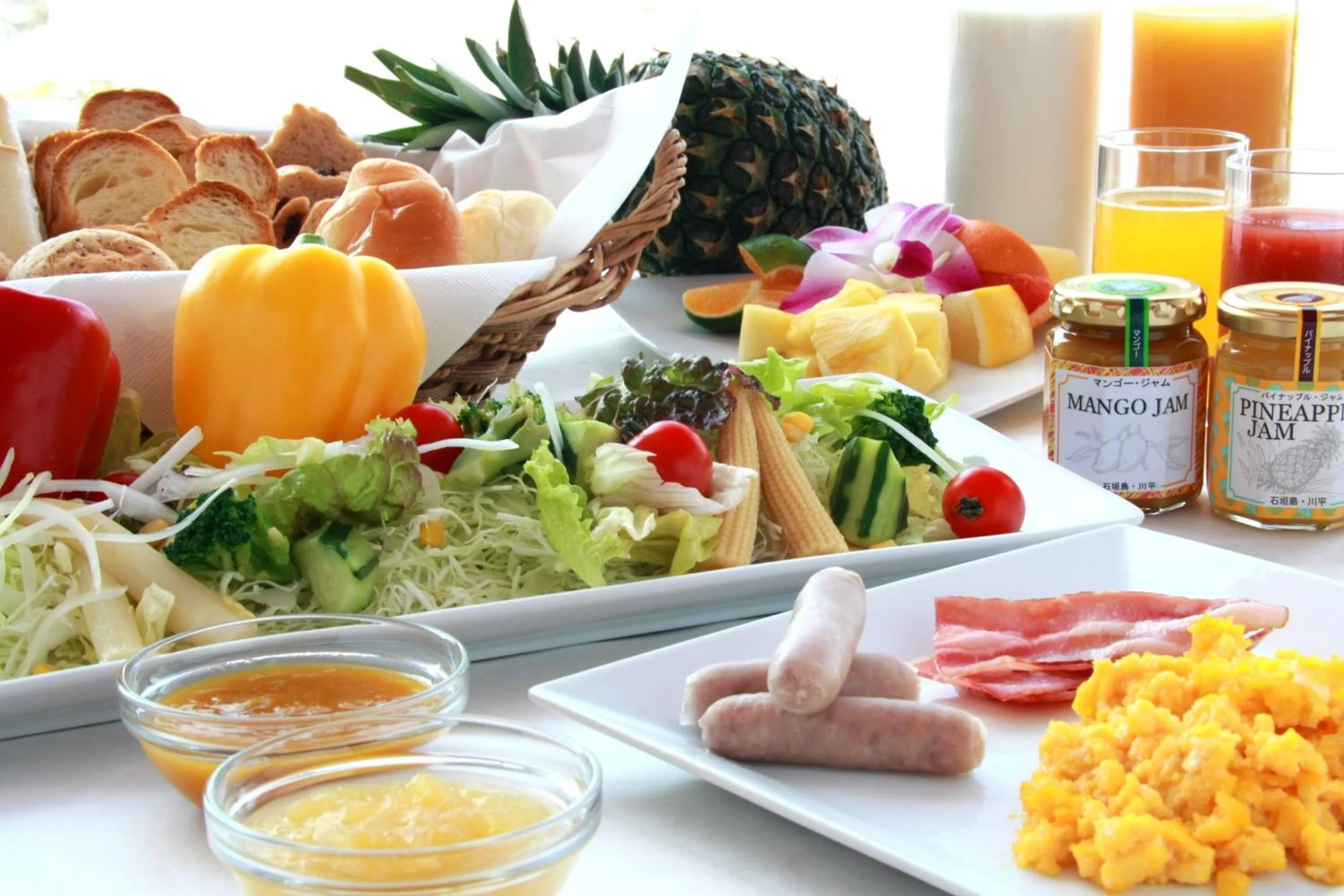 Buffet breakfast in Ishigaki Seaside Hotel