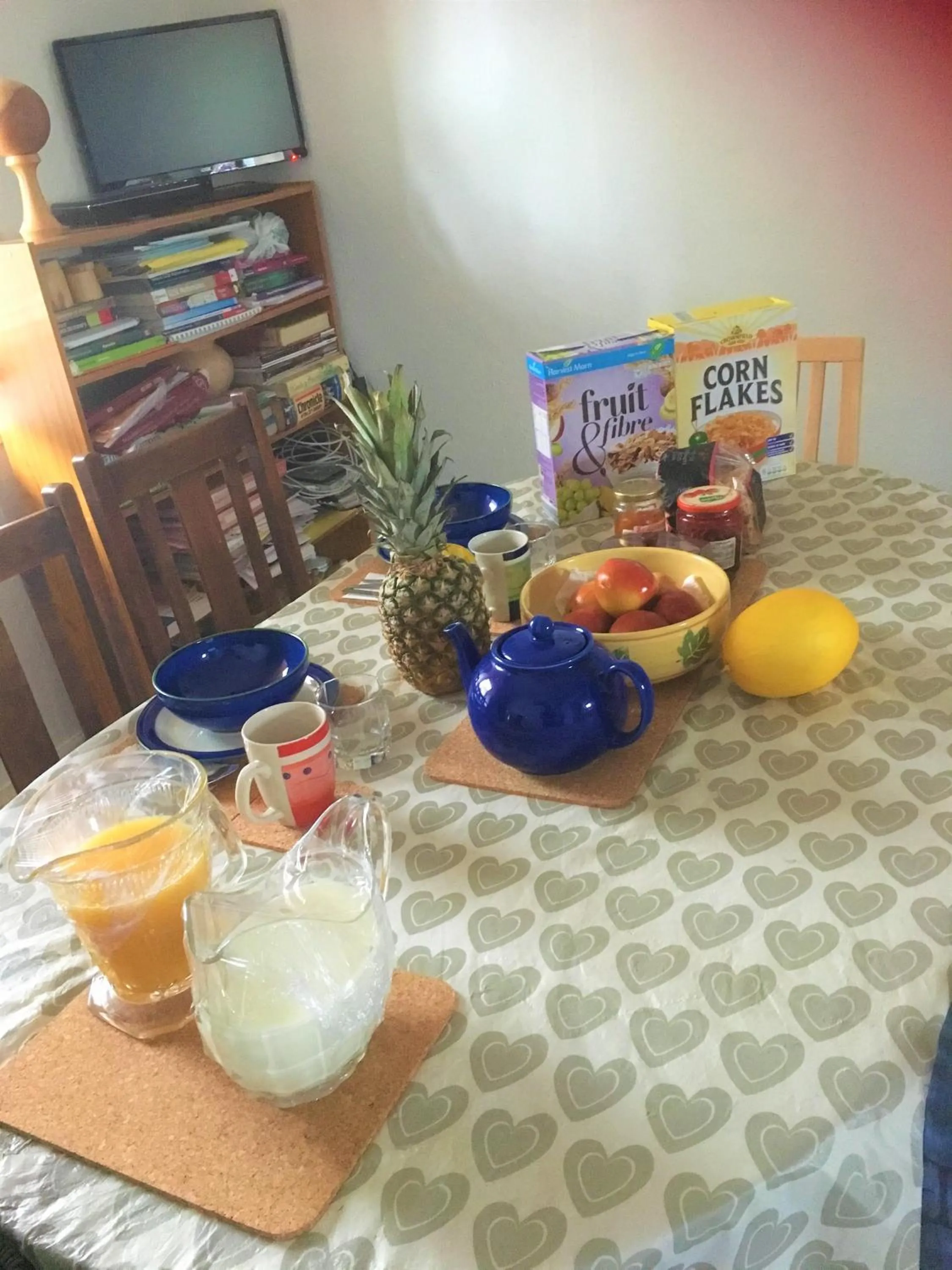 Communal lounge/ TV room in Heddfan (Place of Peace)