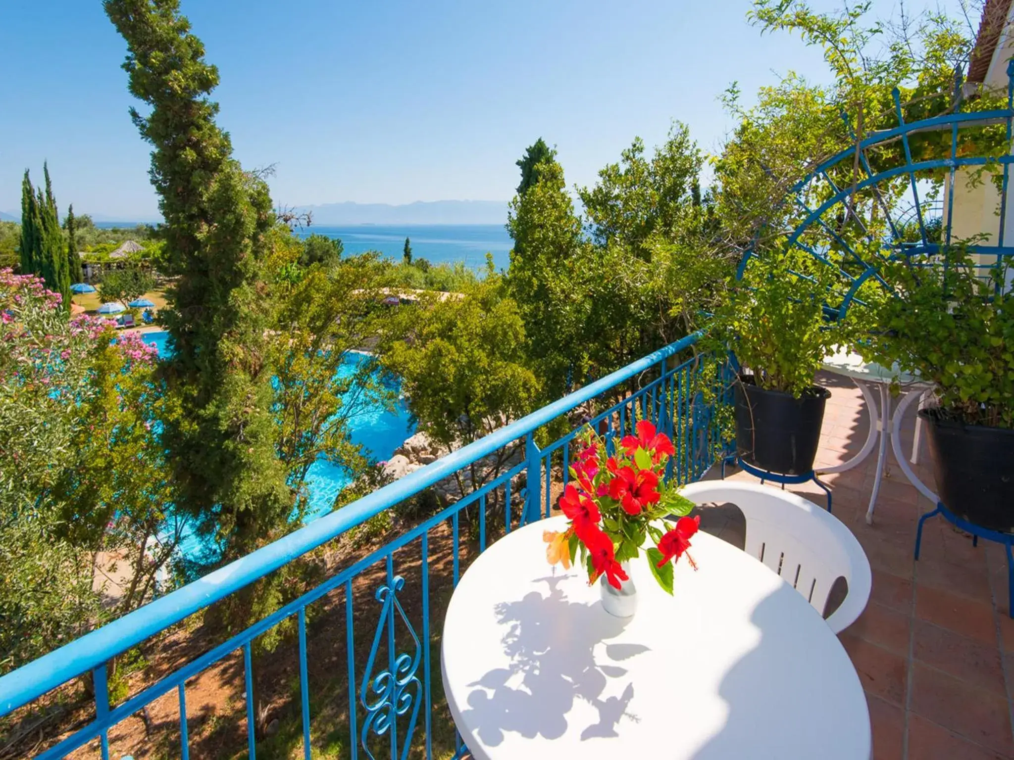 Pool view in Sunrise Village Beach Hotel Pool view in Sunrise Village Beach Hotel