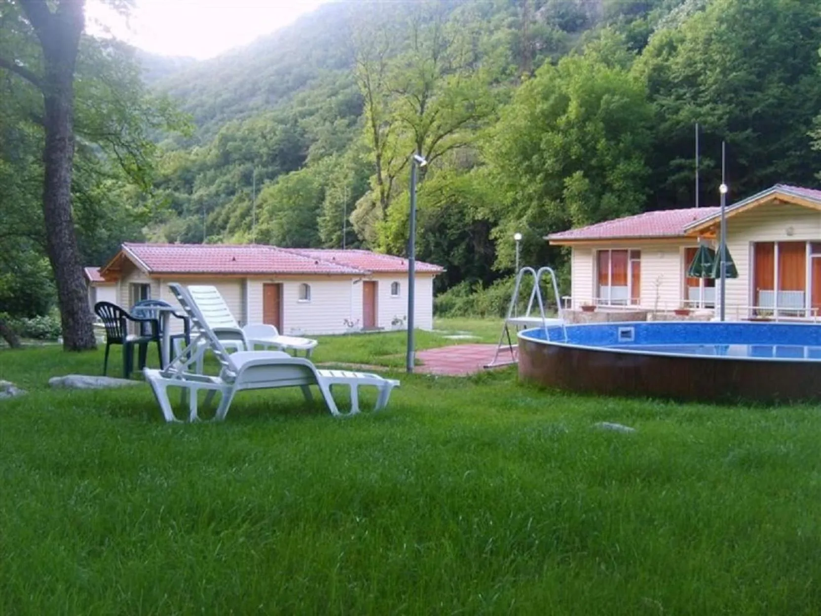 Pool view in Hotel Valdis