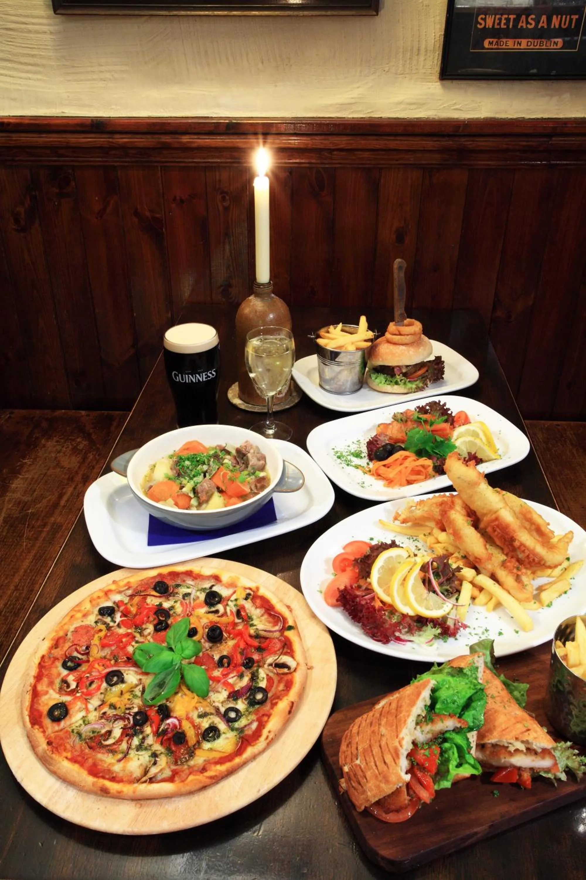 Food and drinks in O'Donnabhain's