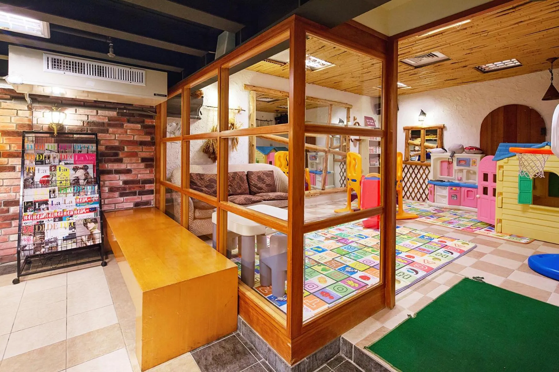 Children play ground in Hotel Les Champs