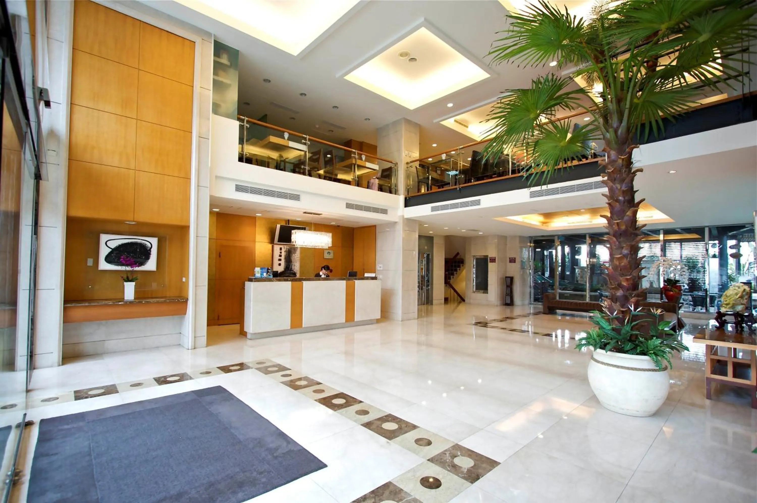 Lobby or reception in Hotel Les Champs