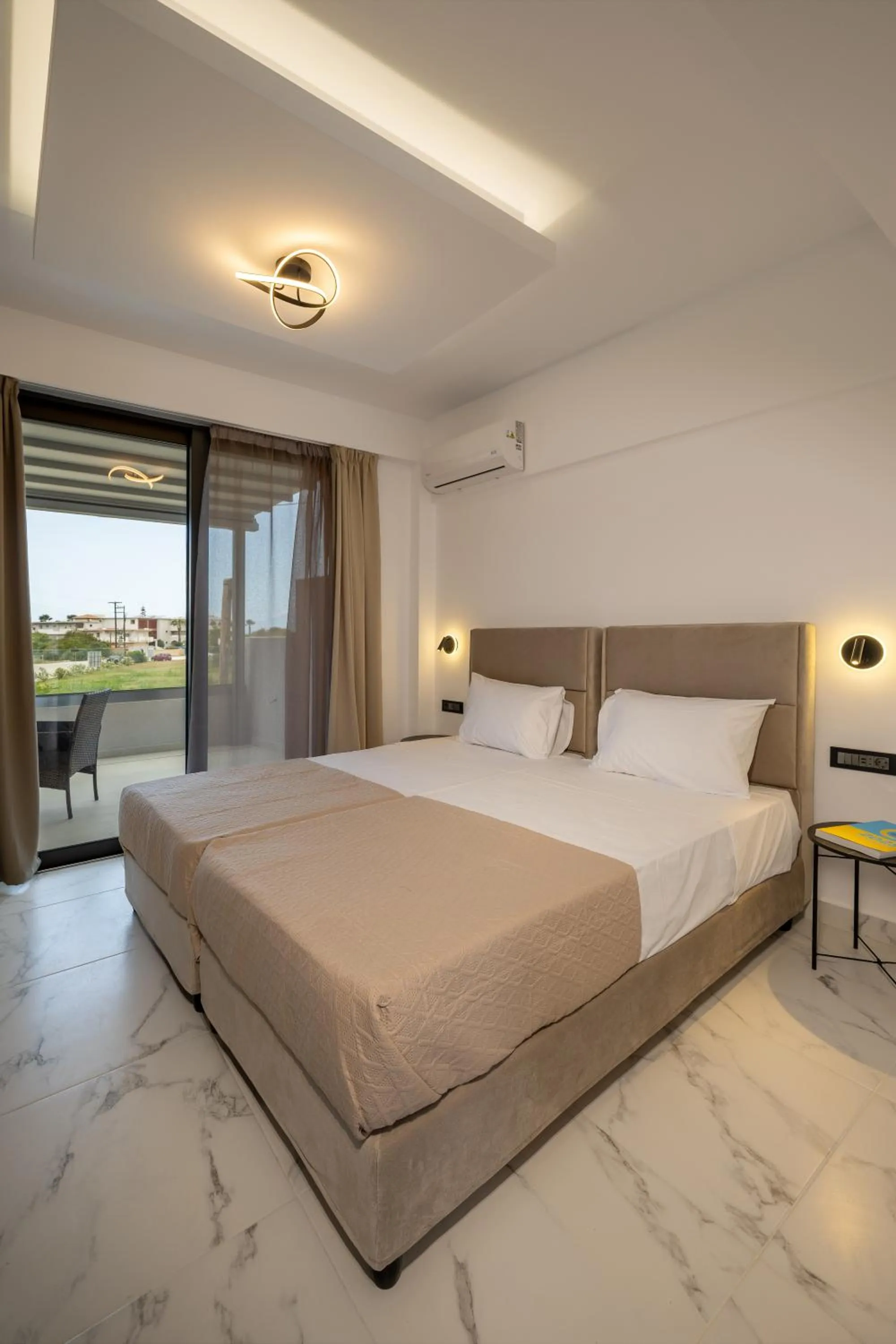 Bed in Valianos Studios - Apartments