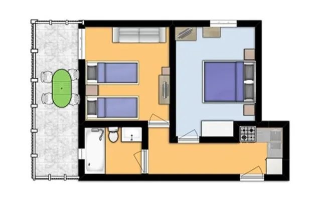 Floor plan in 4-you Residence