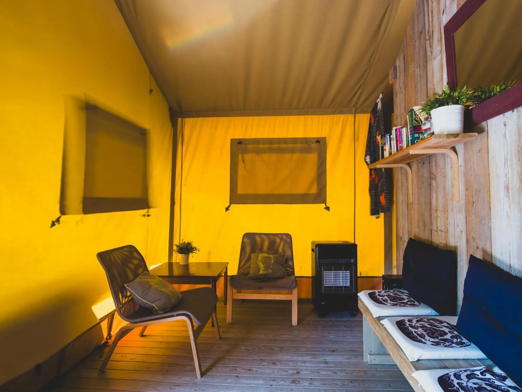 Seating area in Quinta Japonesa