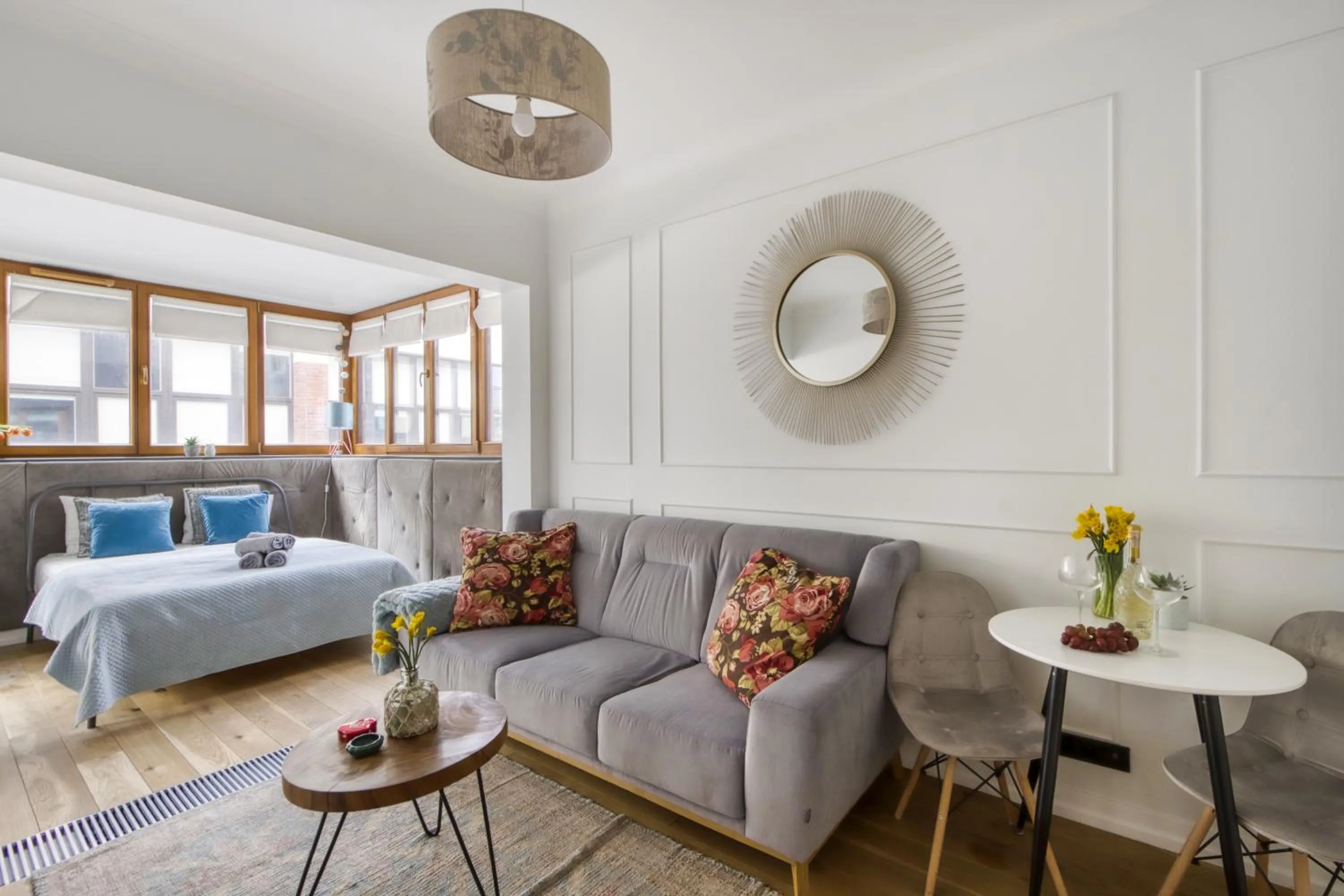 Coffee/tea facilities, Bed in Aparthotel Pawia Deluxe- 10 min to center