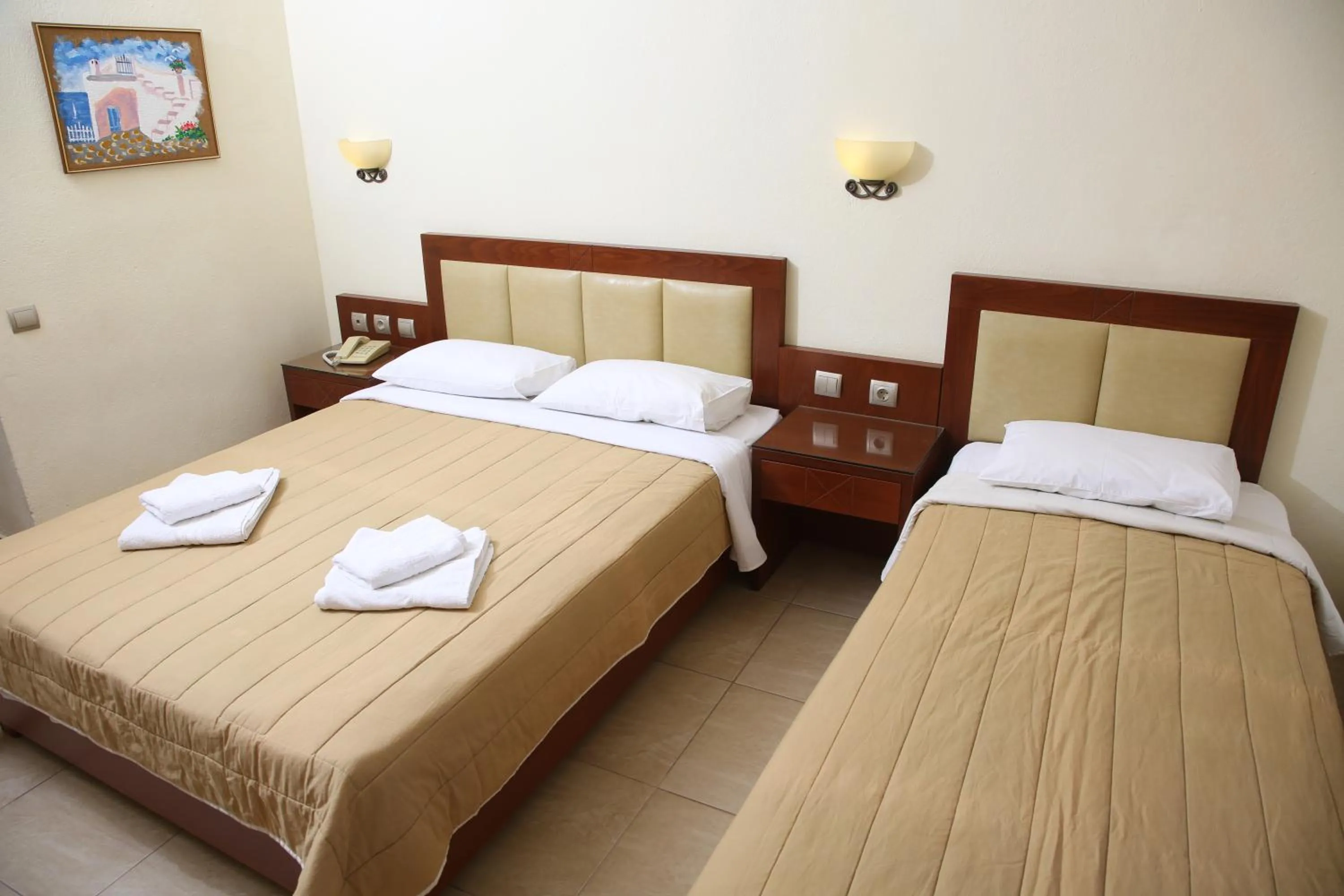 Bed in Hotel Zeus