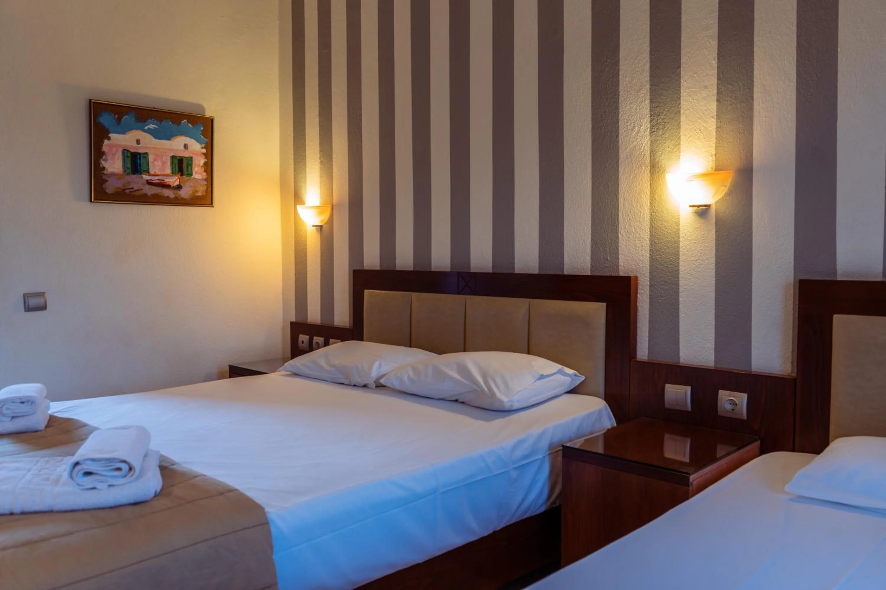 Bed in Hotel Zeus