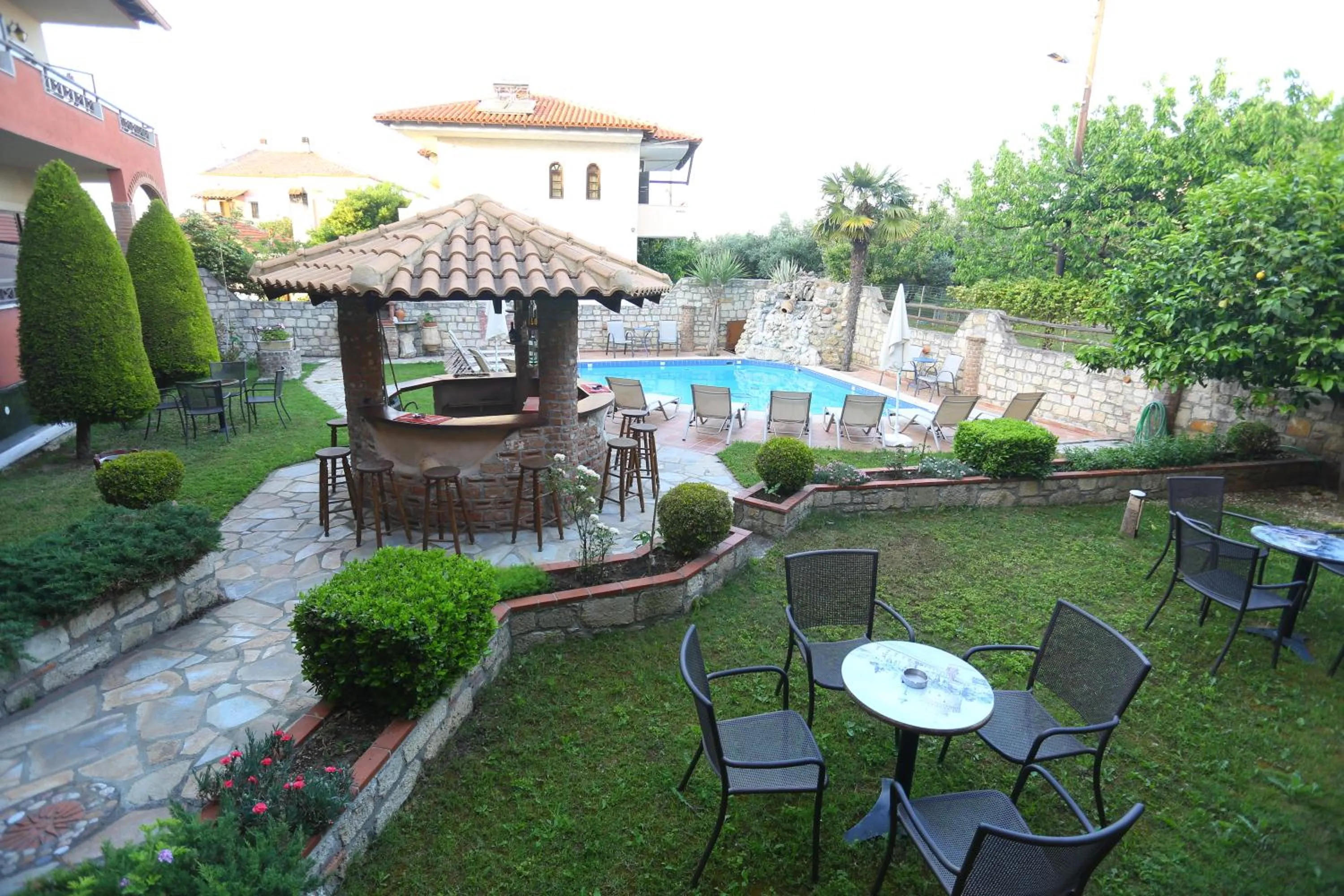Patio in Hotel Zeus