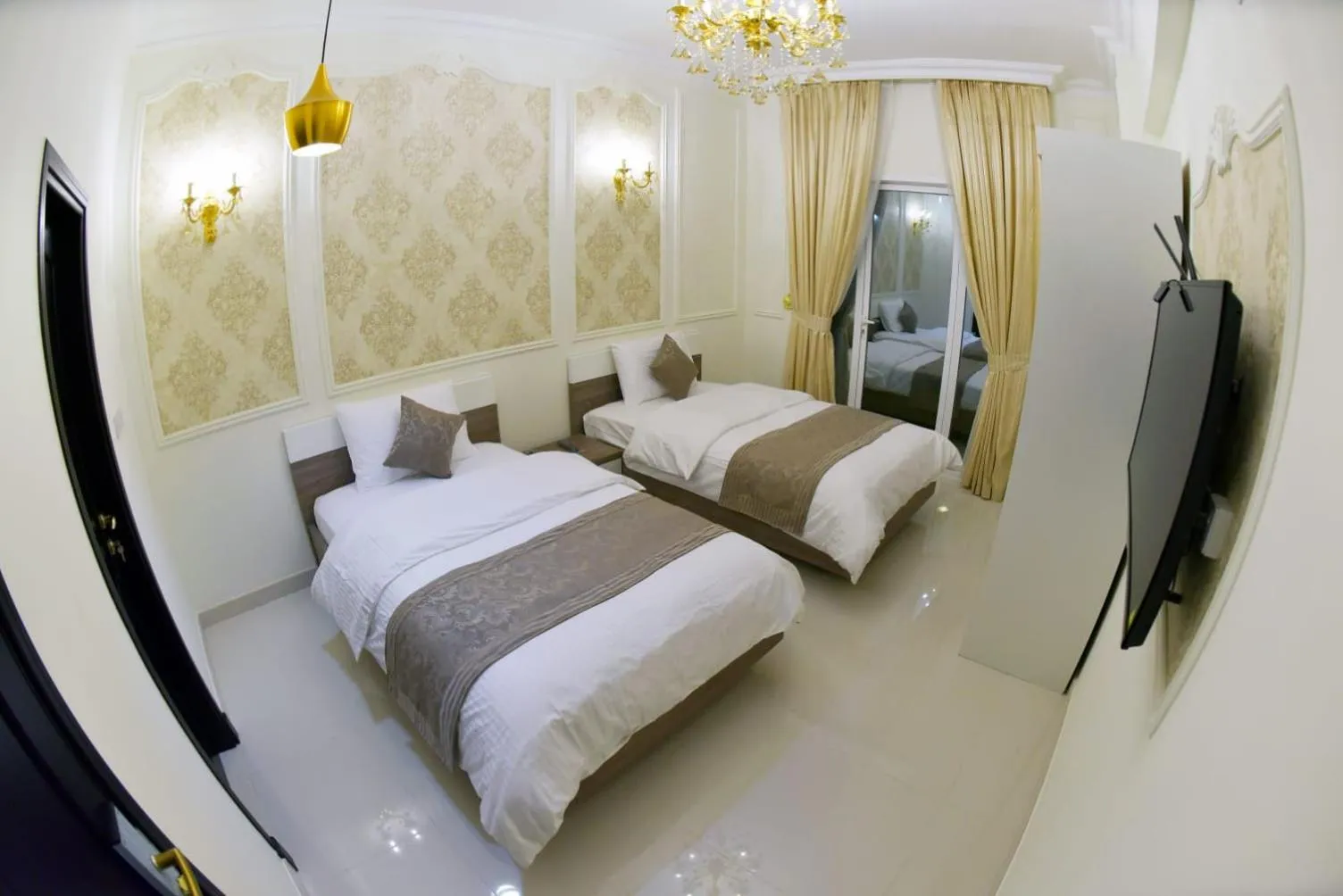 Bed in A'Sinamar Hotel Apartment