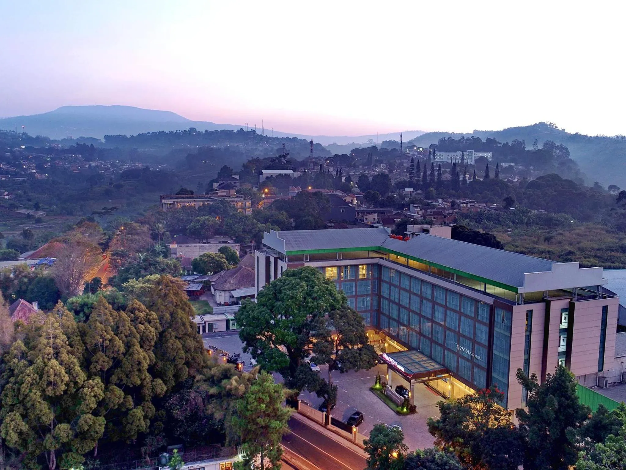 Facade/entrance in Novena Hotel Bandung