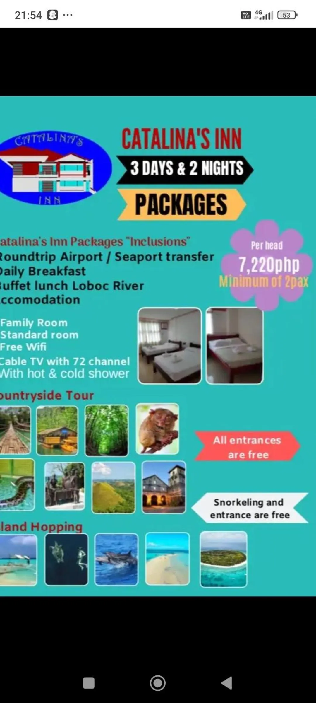 Catalina`s Inn family room