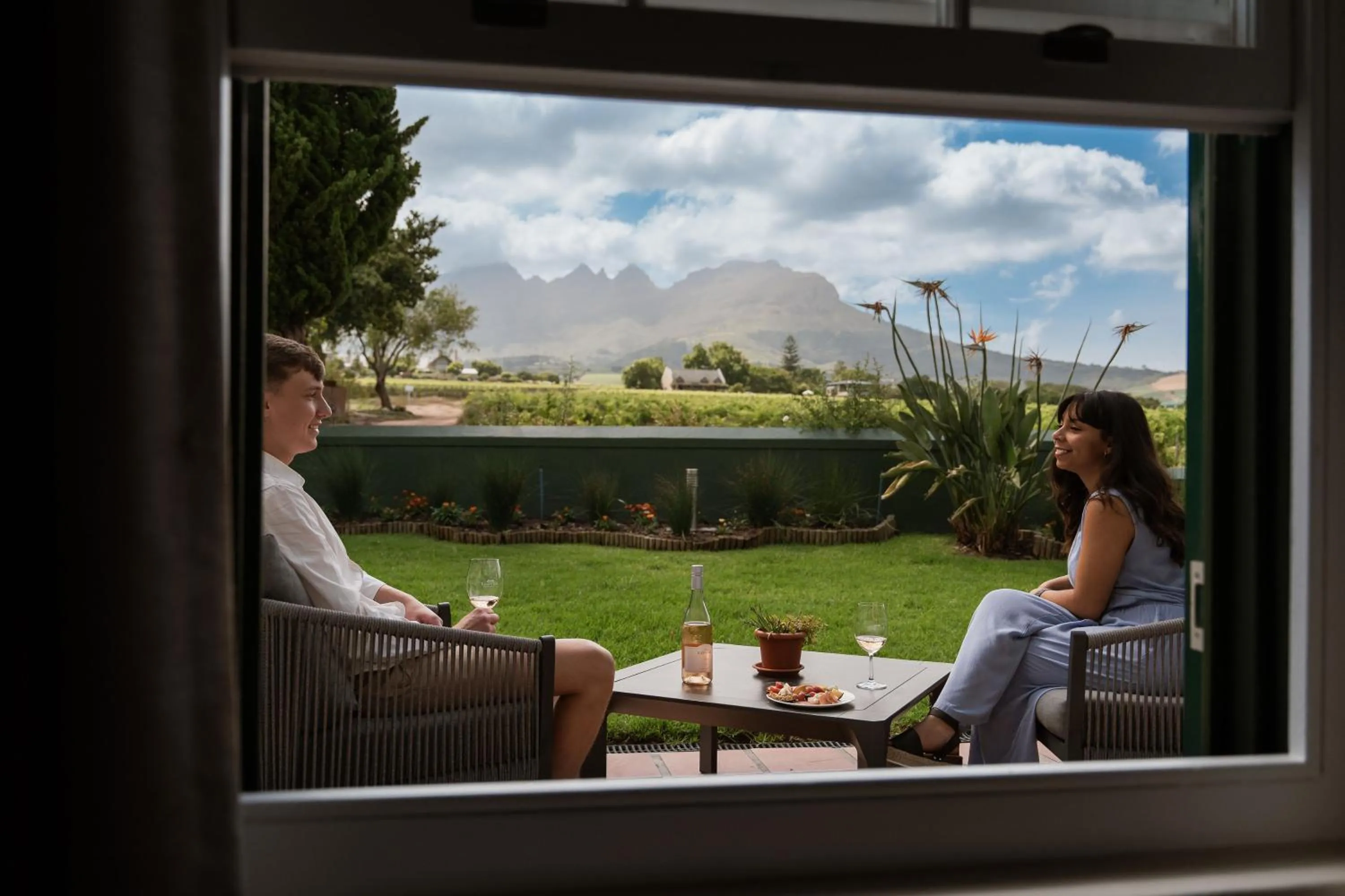 Patio in Eikendal Lodge