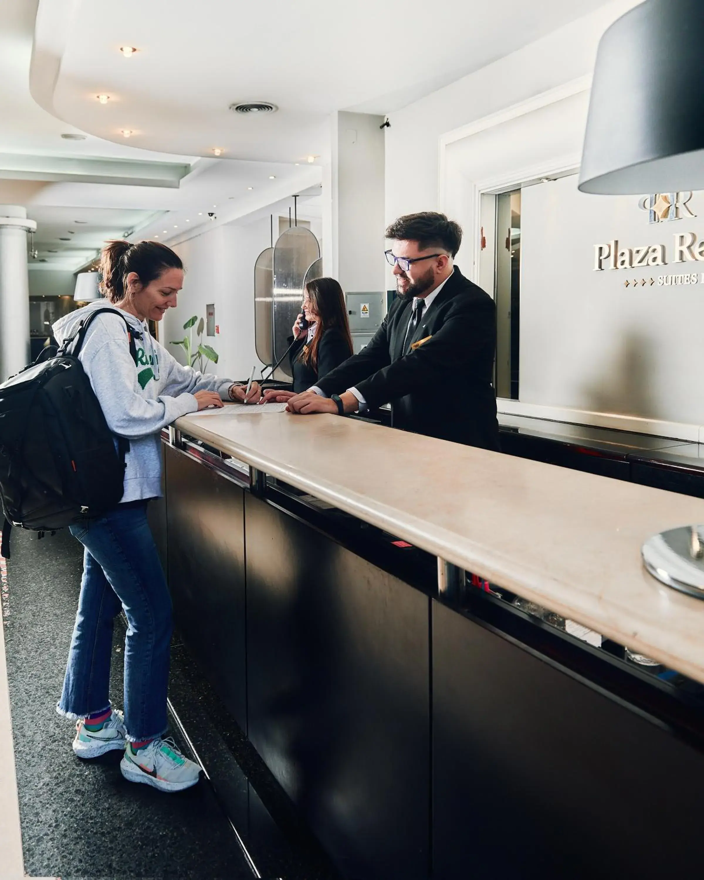 Lobby or reception in Plaza Real Suites Hotel Lobby or reception in Plaza Real Suites Hotel