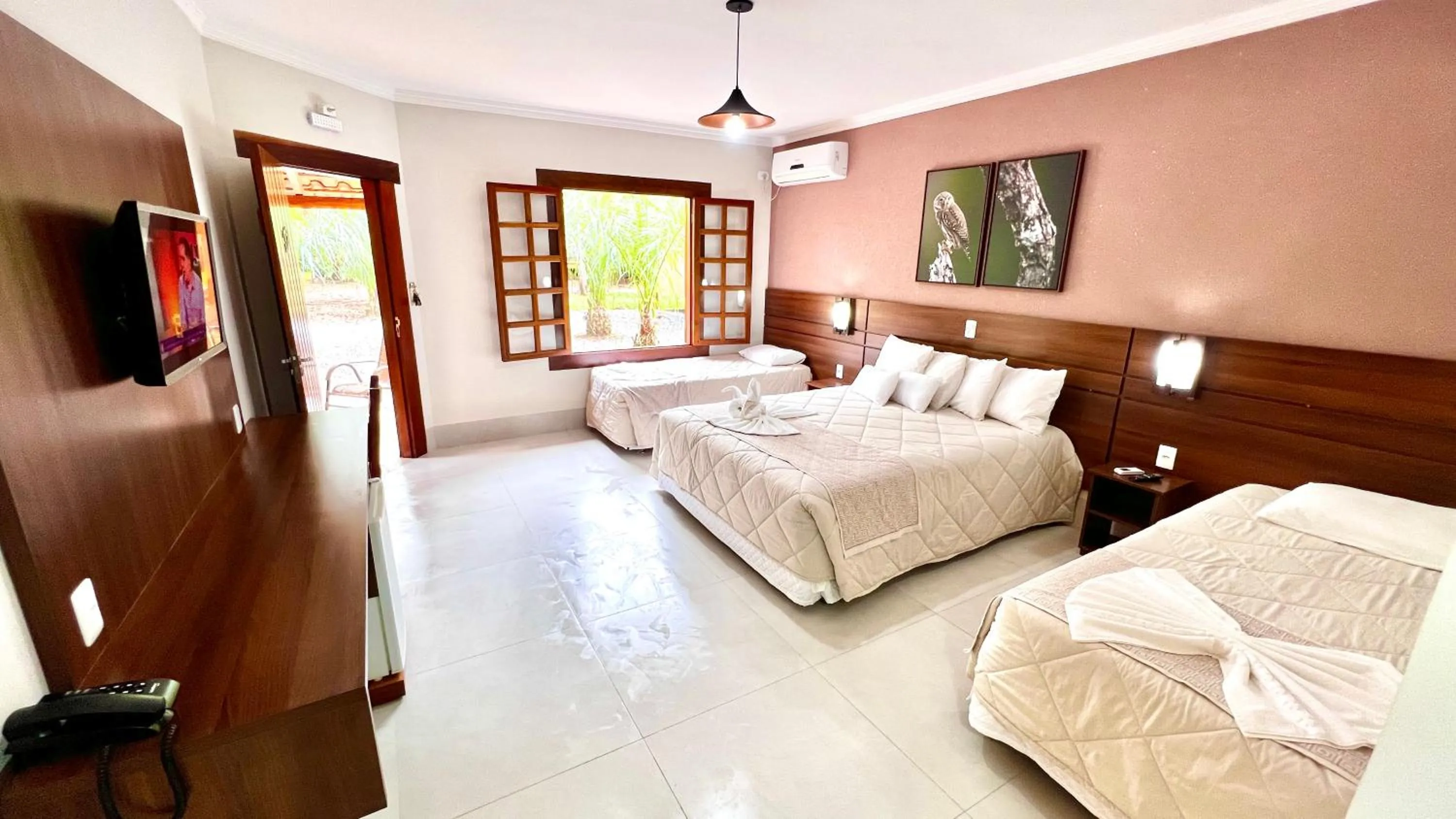 Landmark view, Bed in Hotel Cabanas