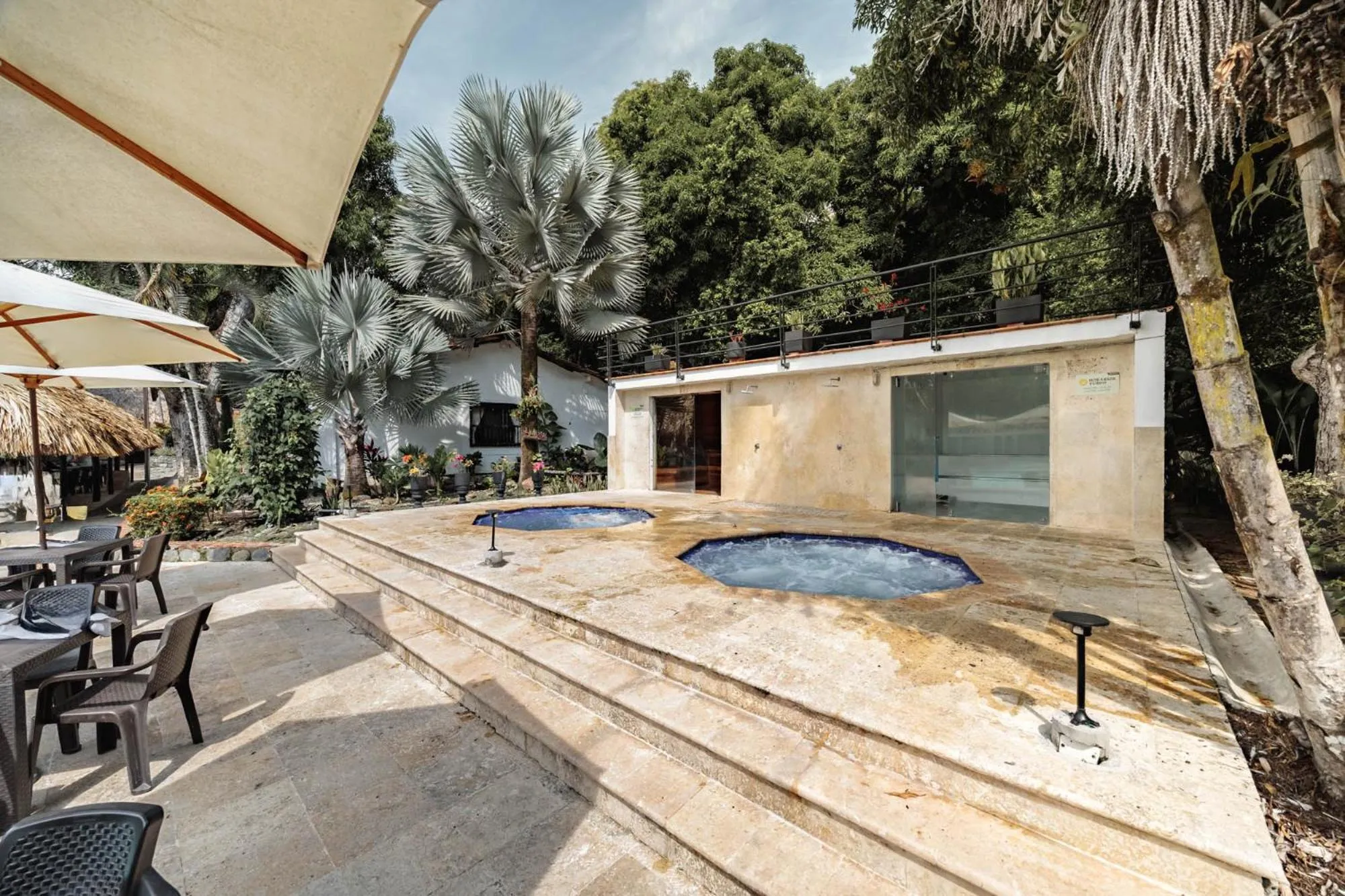 Garden view in Hotel Quimbaya