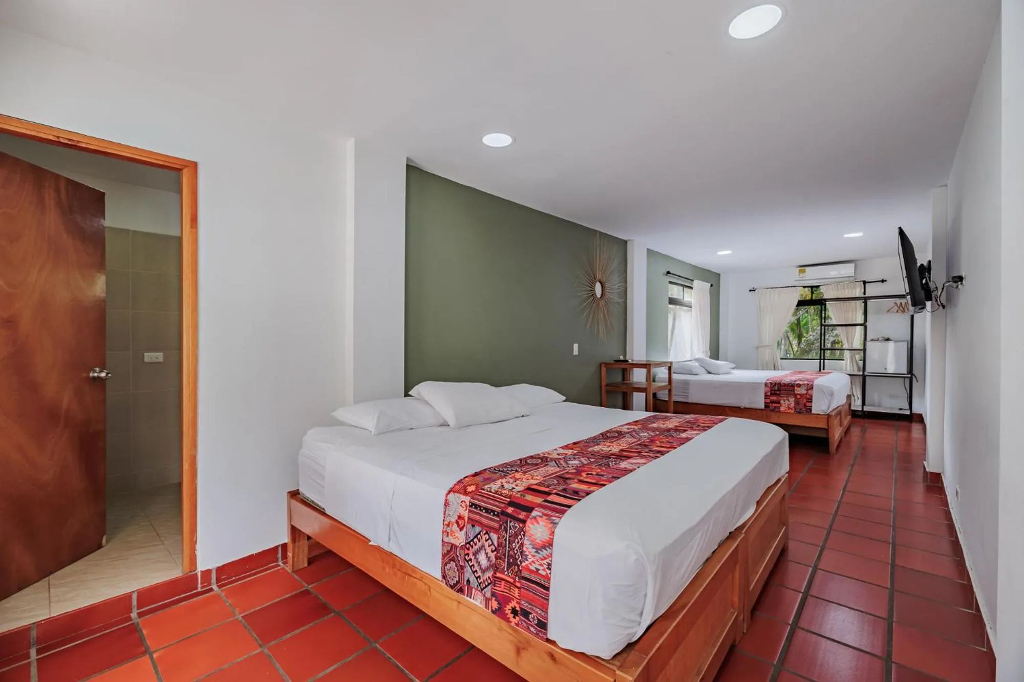 Bedroom, Bed in Hotel Quimbaya