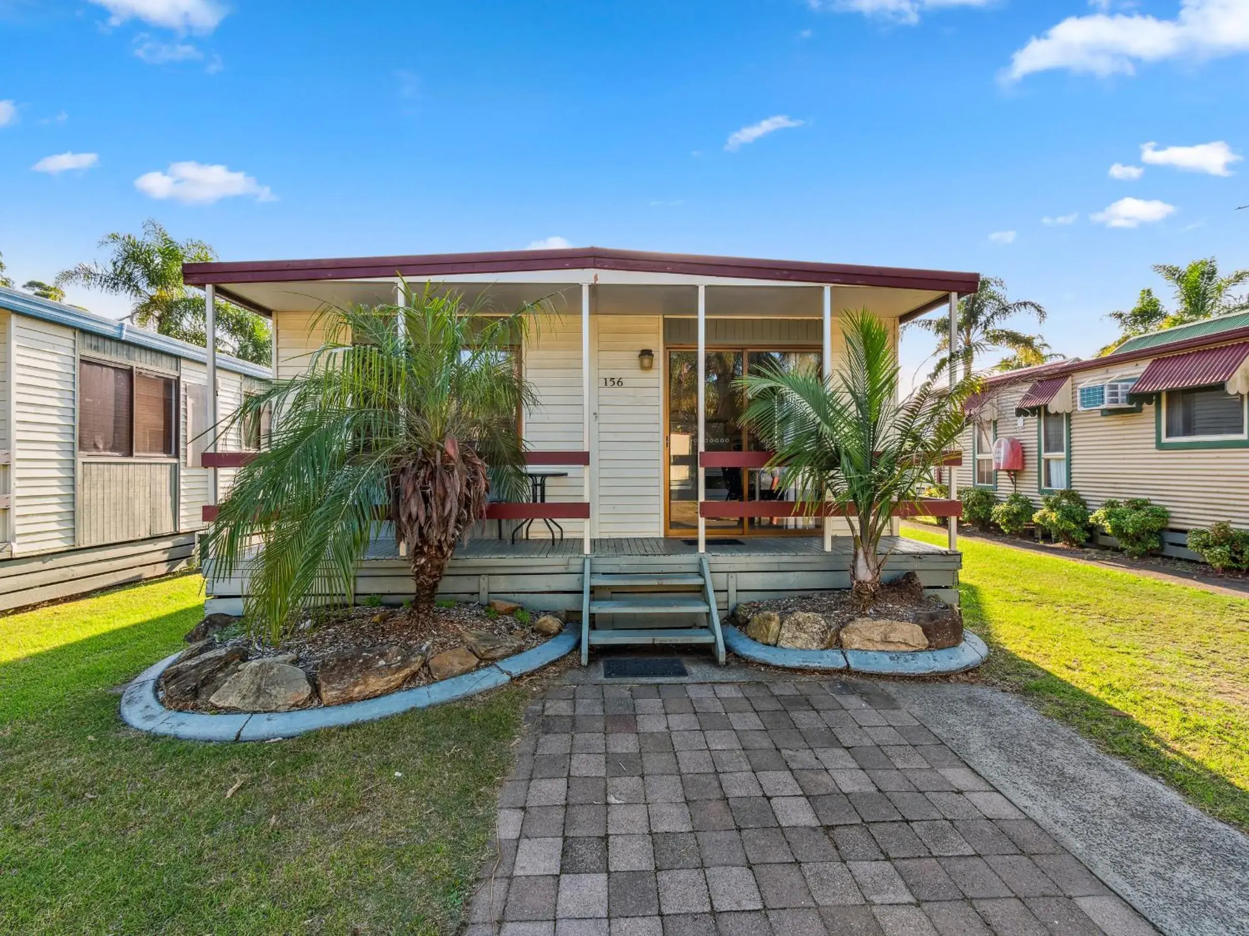 Garden view in Batemans Bay Marina Resort Garden view in Batemans Bay Marina Resort