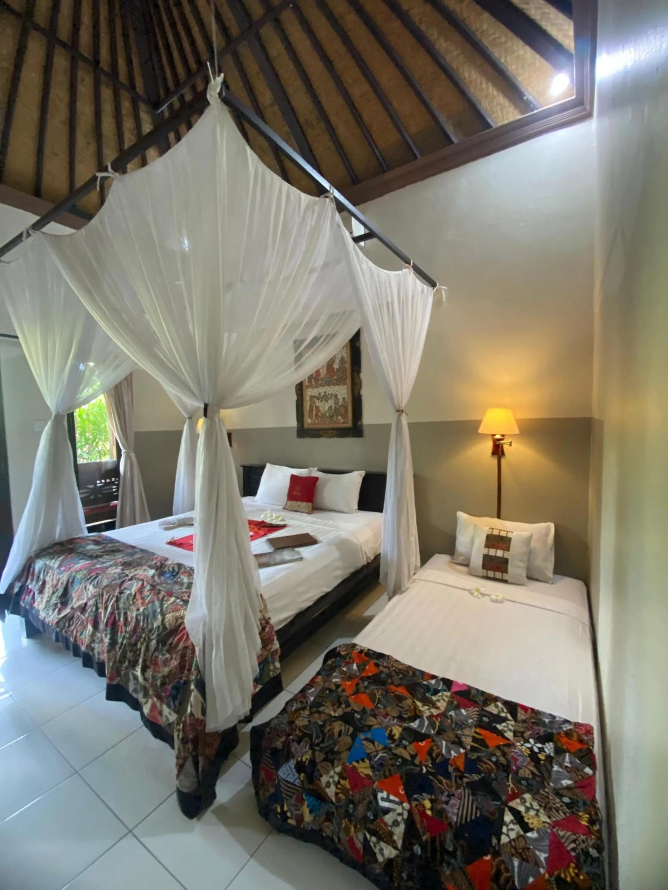 Bed in Taruna Boutique Homestay & Spa
