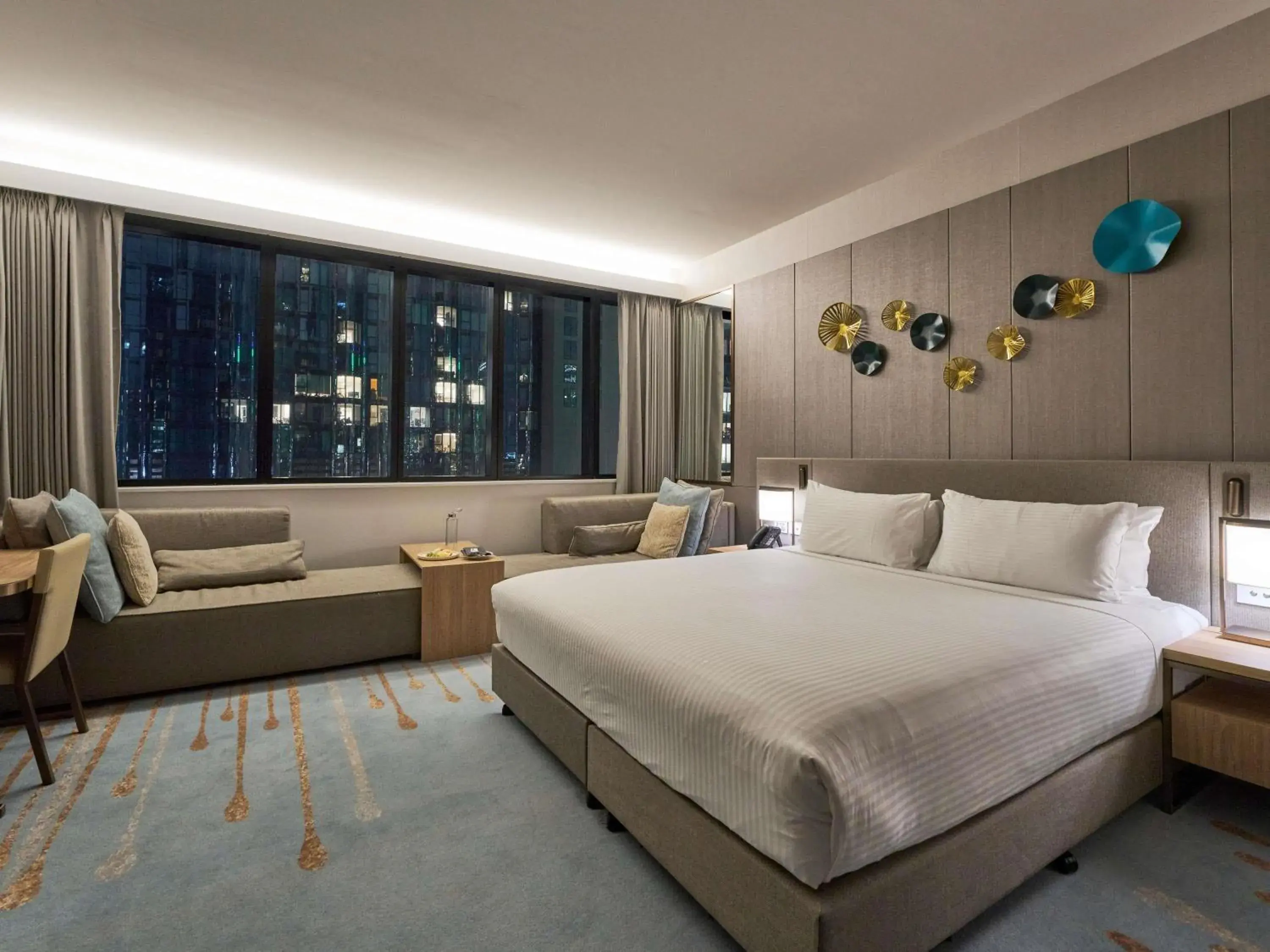 Bedroom, Bed in Novotel Melbourne Central Bedroom, Bed in Novotel Melbourne Central