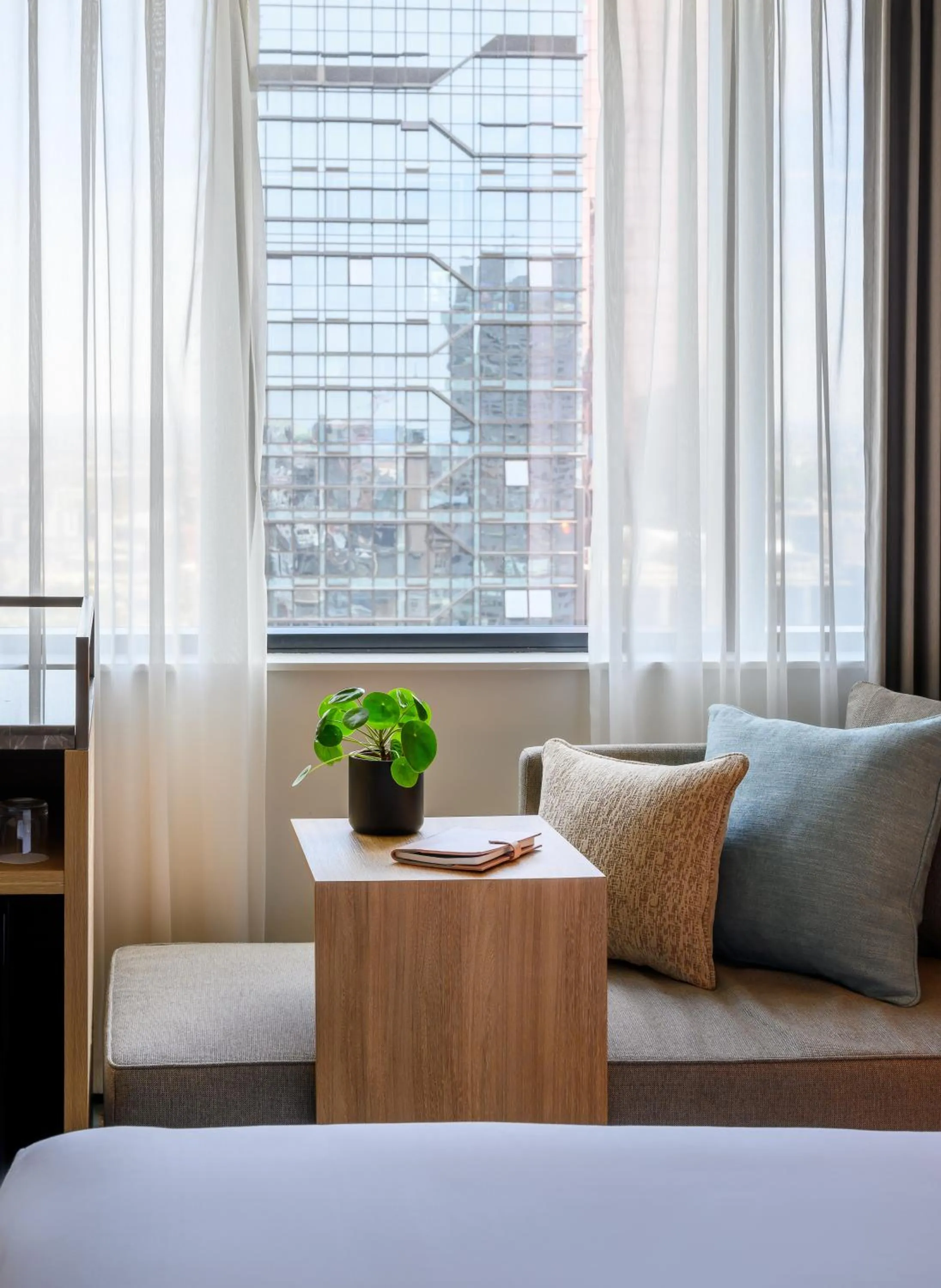 Decorative detail, Bed in Novotel Melbourne Central
