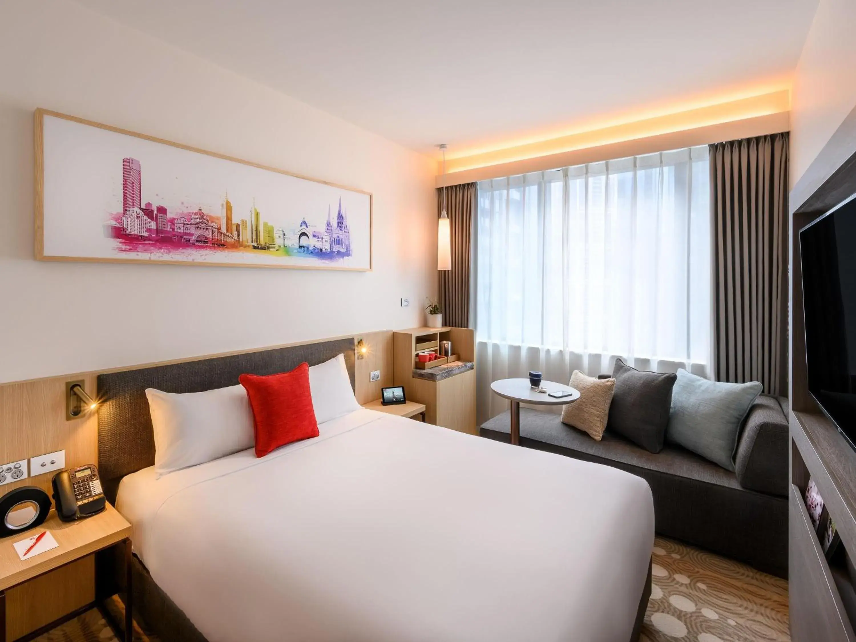 Bedroom, Bed in ibis Melbourne Central Bedroom, Bed in ibis Melbourne Central