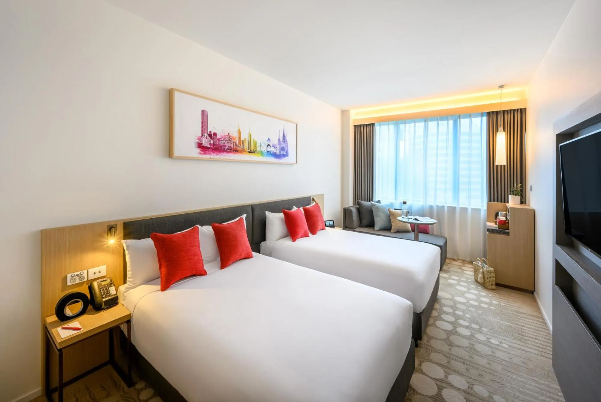 Bed in ibis Melbourne Central