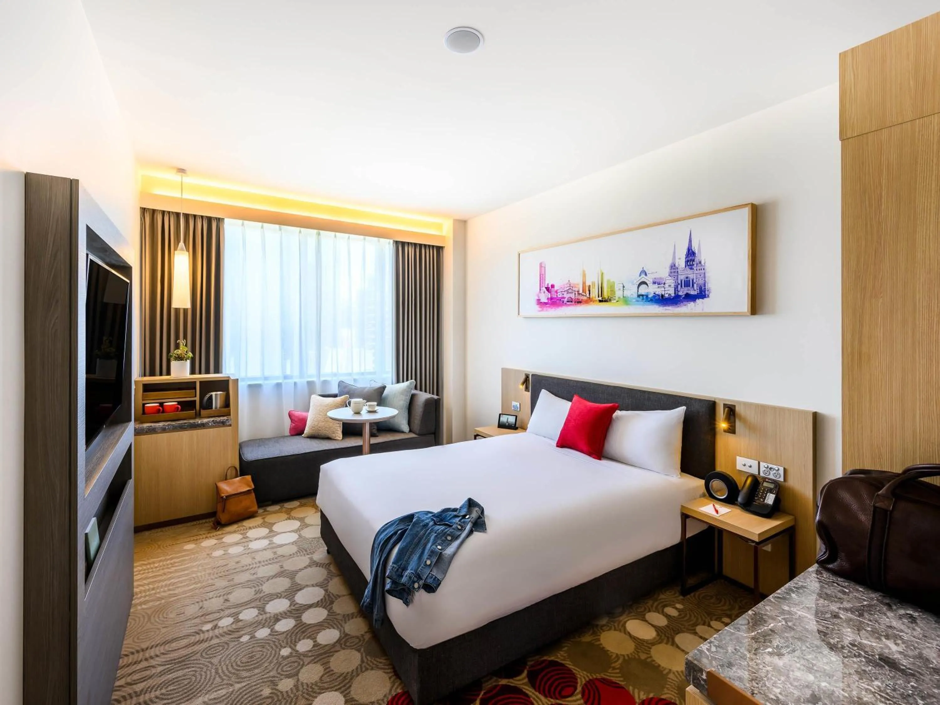 Bedroom, Bed in ibis Melbourne Central