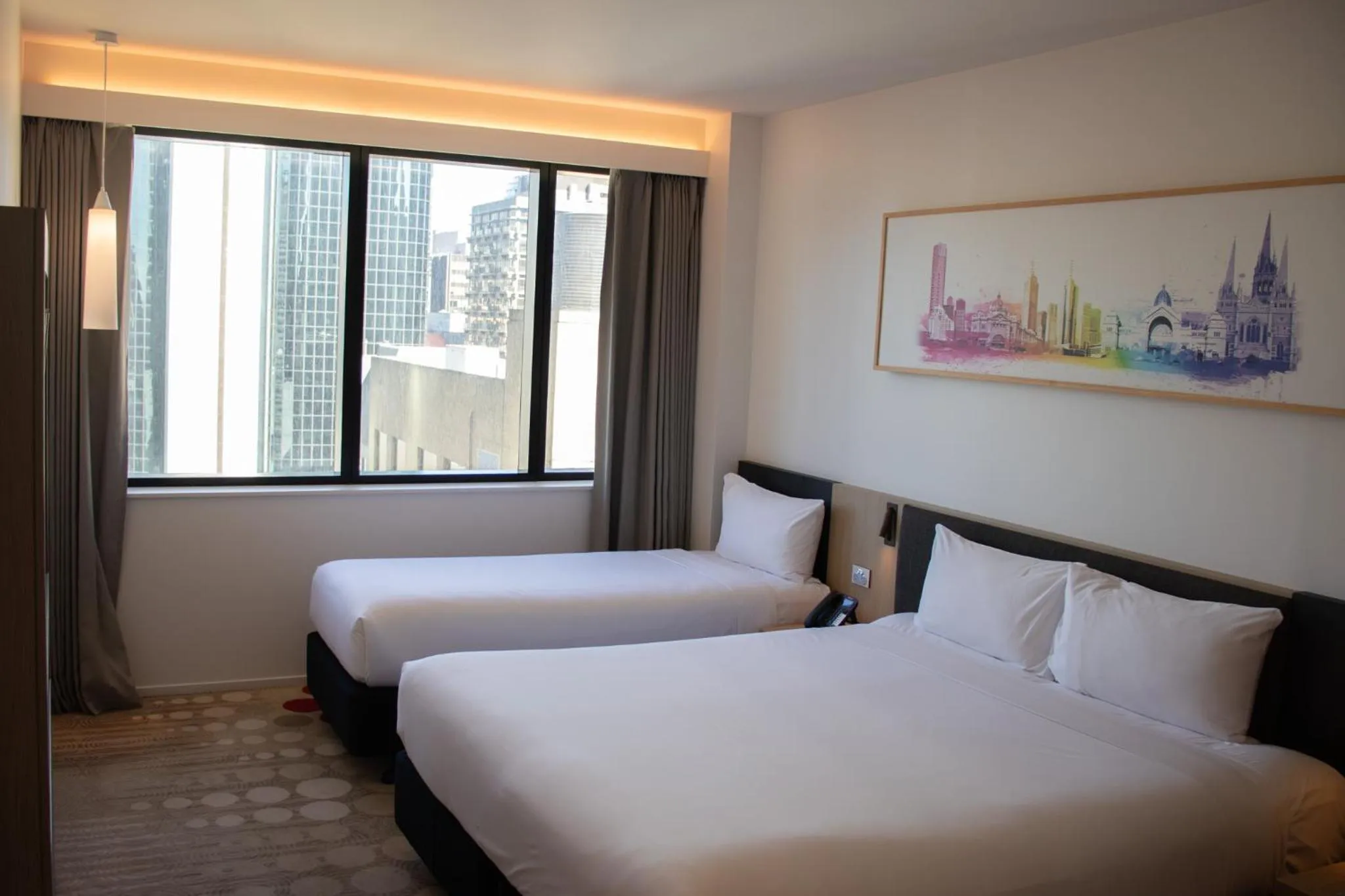 Bed in ibis Melbourne Central