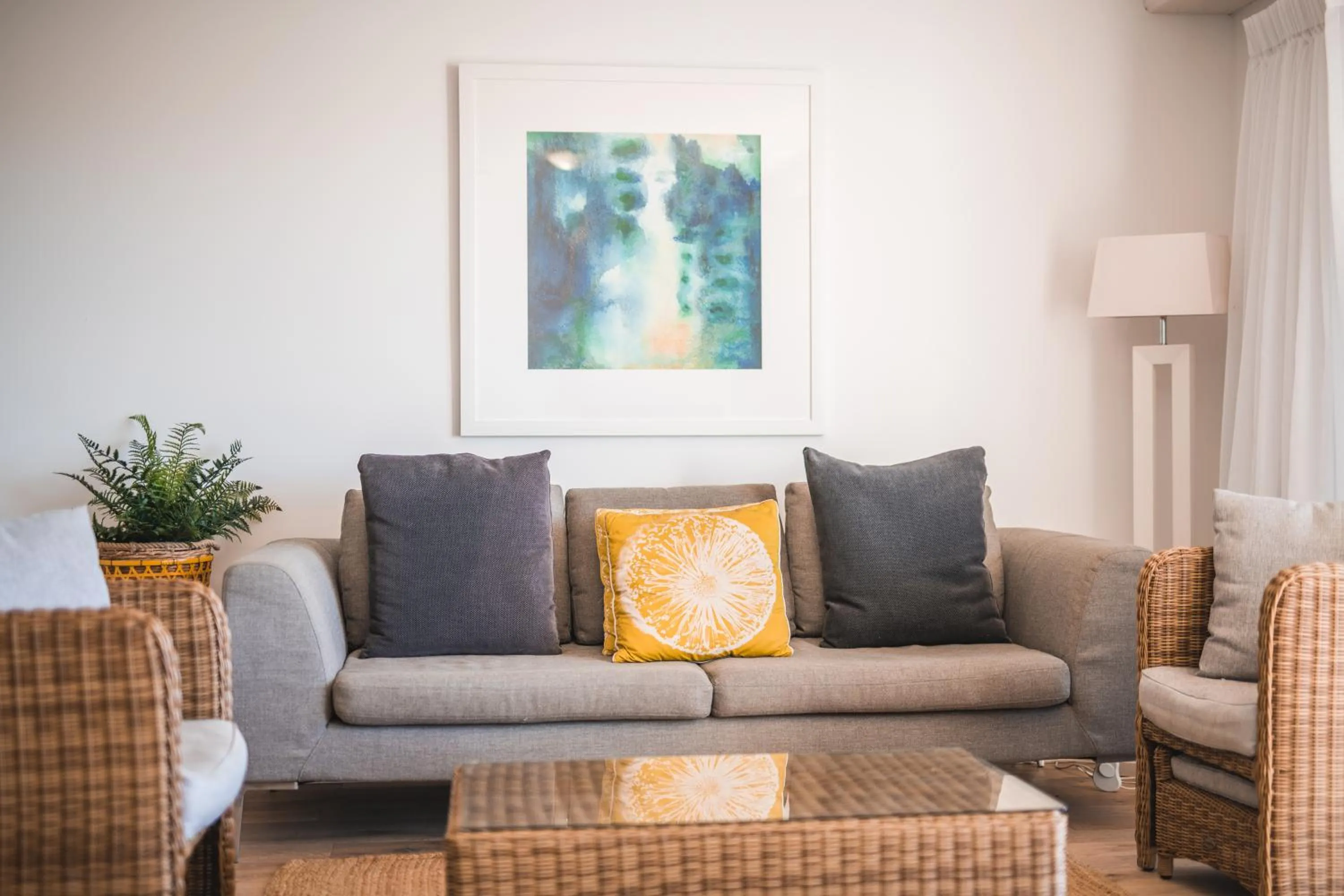 Seating area in Atlantis Marcoola