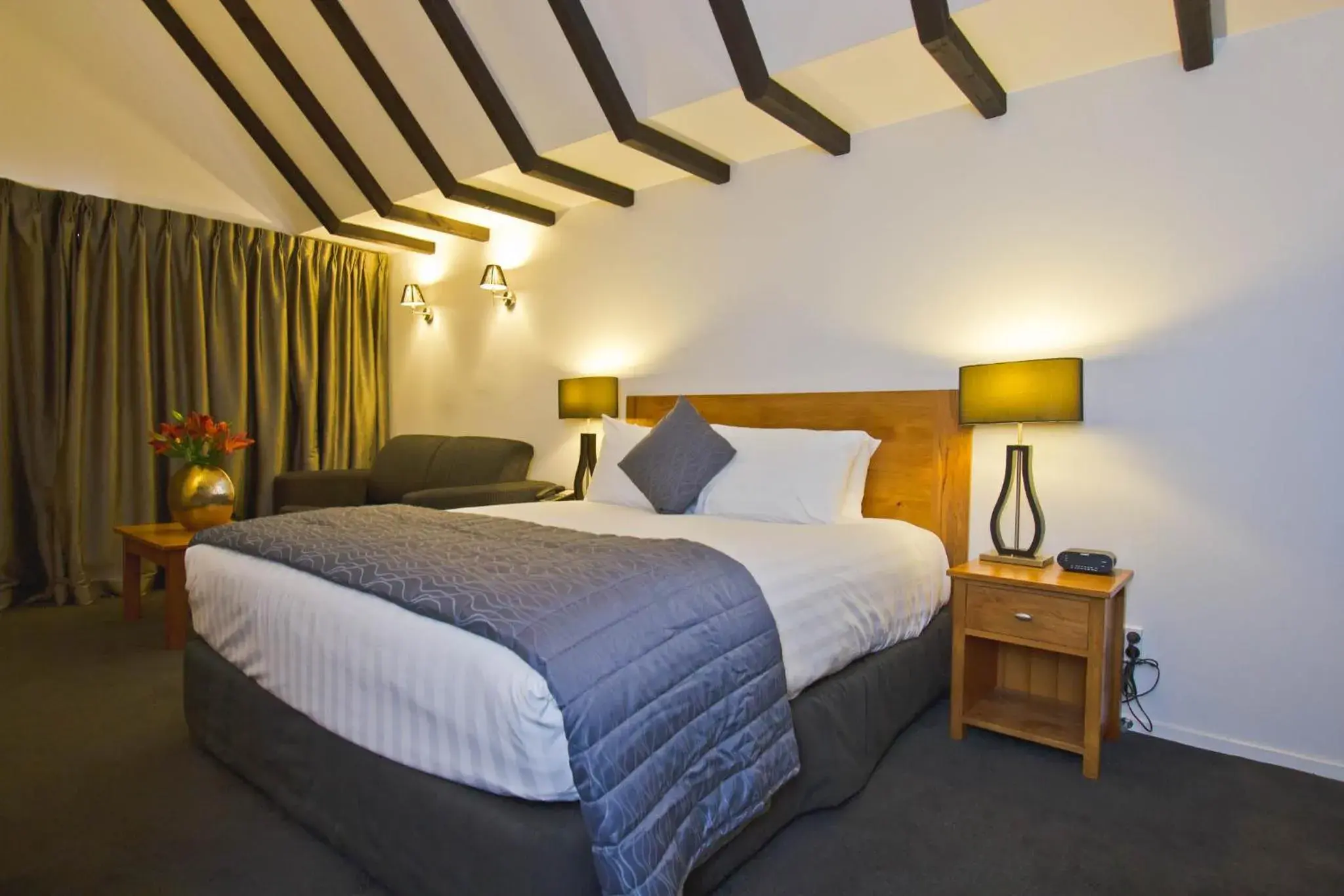 Bed in Knights Inn