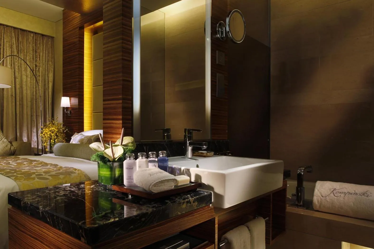 Bathroom, Bed in Kempinski Hotel Yinchuan
