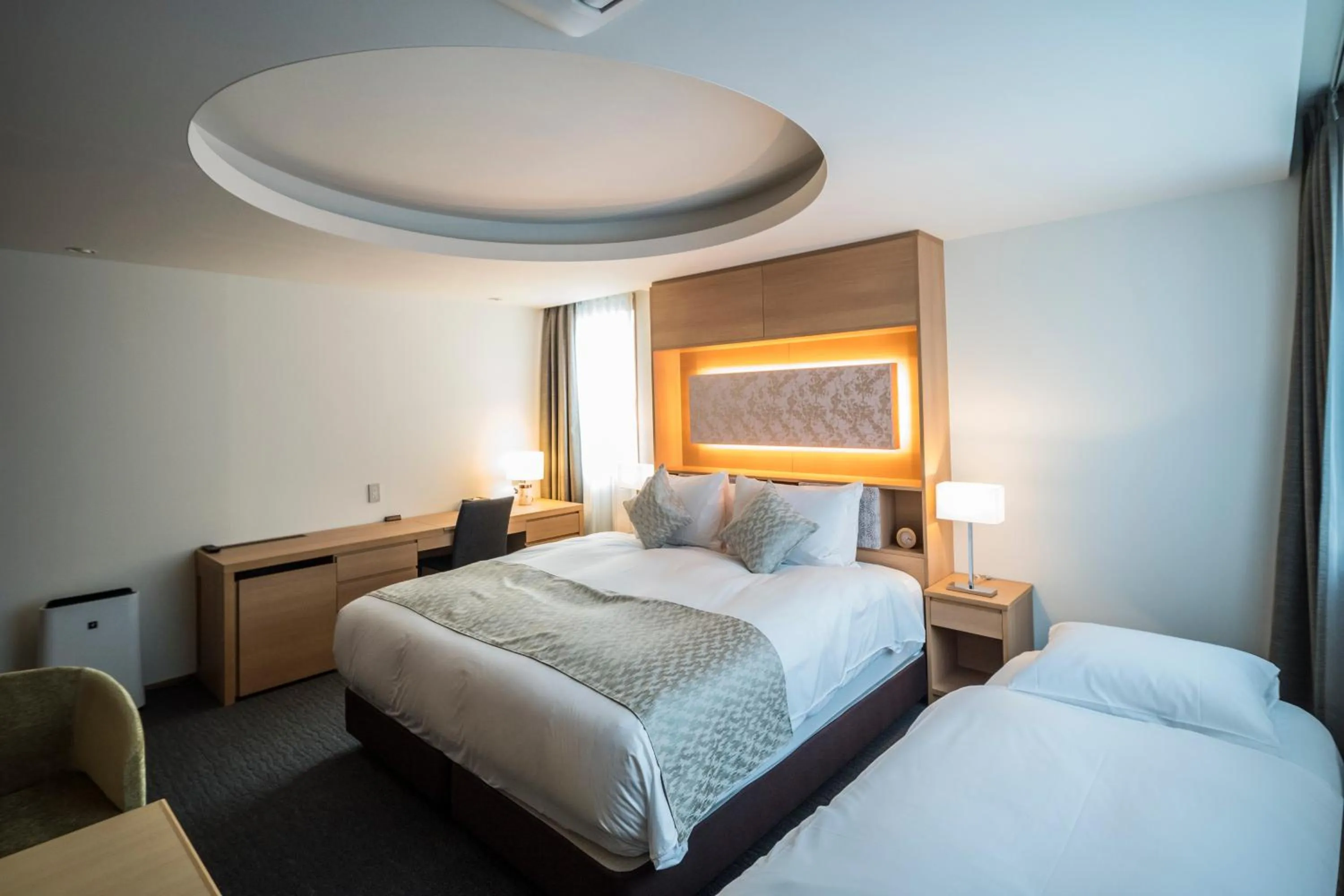 Bed in Kyoto Shijo Takakura Hotel Grandereverie