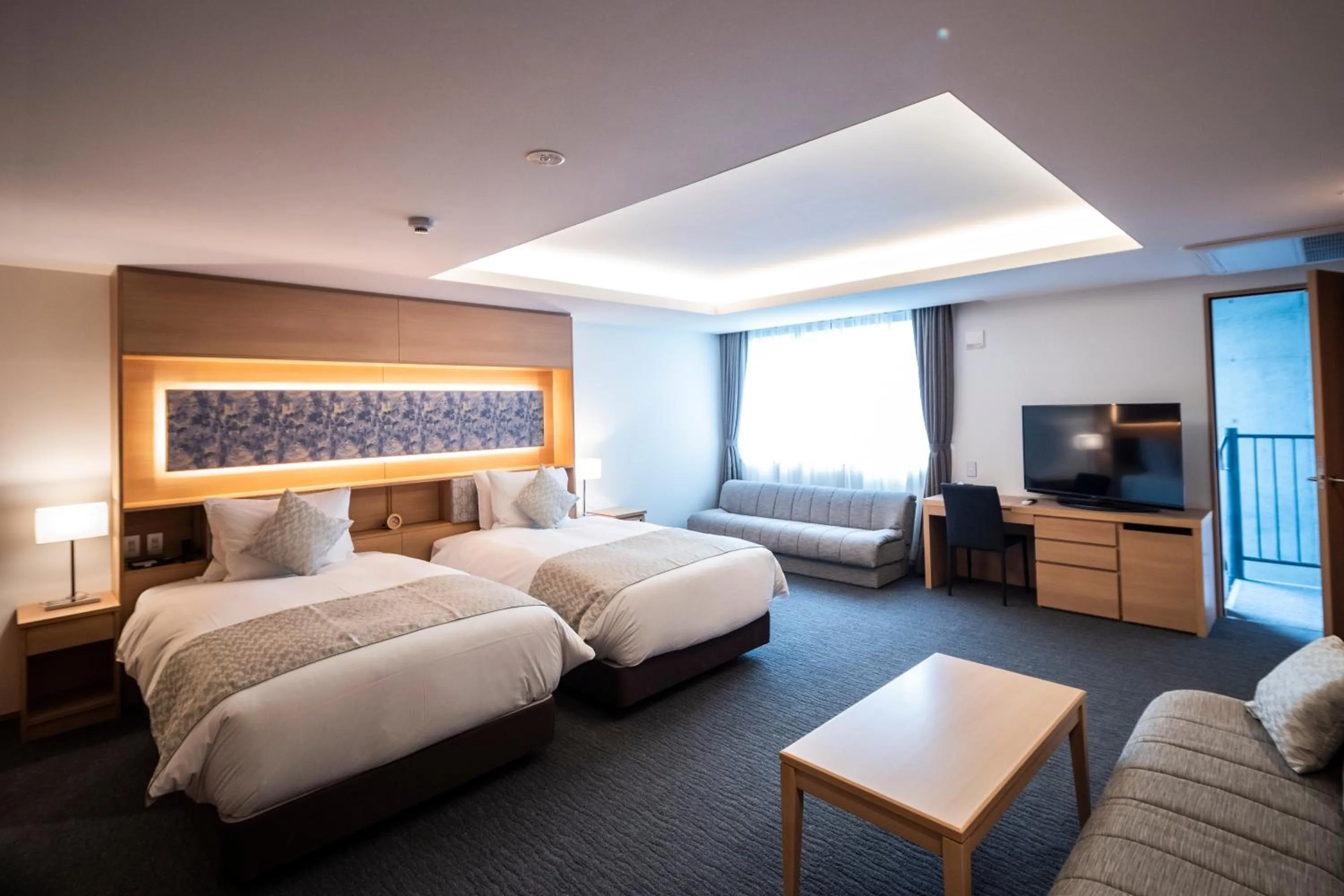 Bed in Kyoto Shijo Takakura Hotel Grandereverie