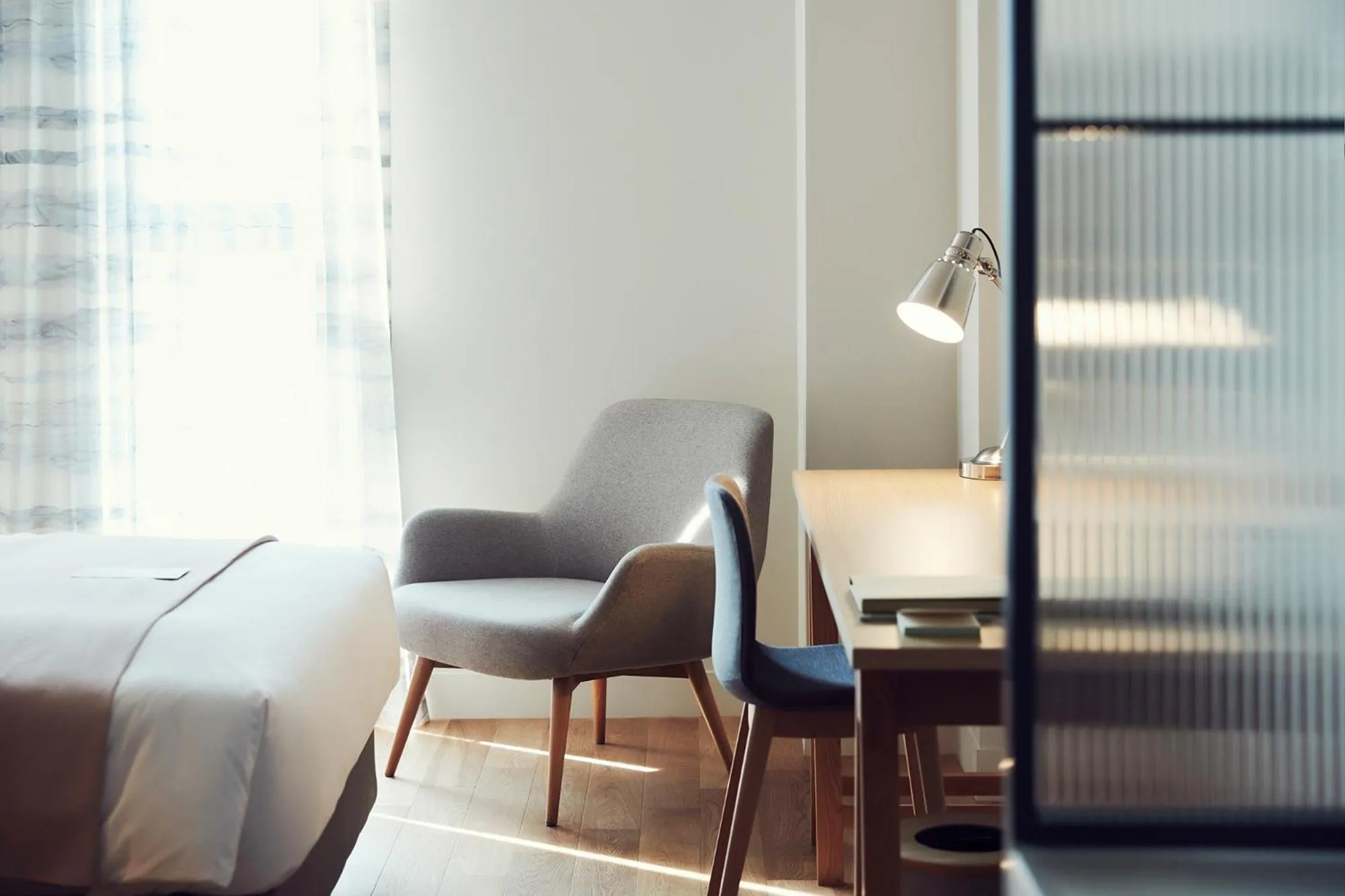 Living room, Bed in La Casa hotel Gwangmyeong