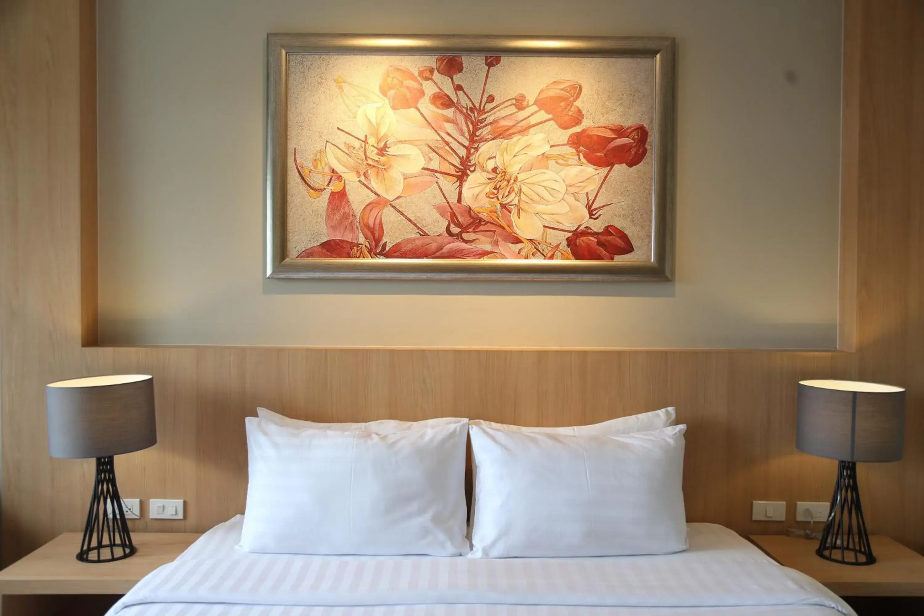 Bed in PP Charlie Beach Resort Bed in PP Charlie Beach Resort