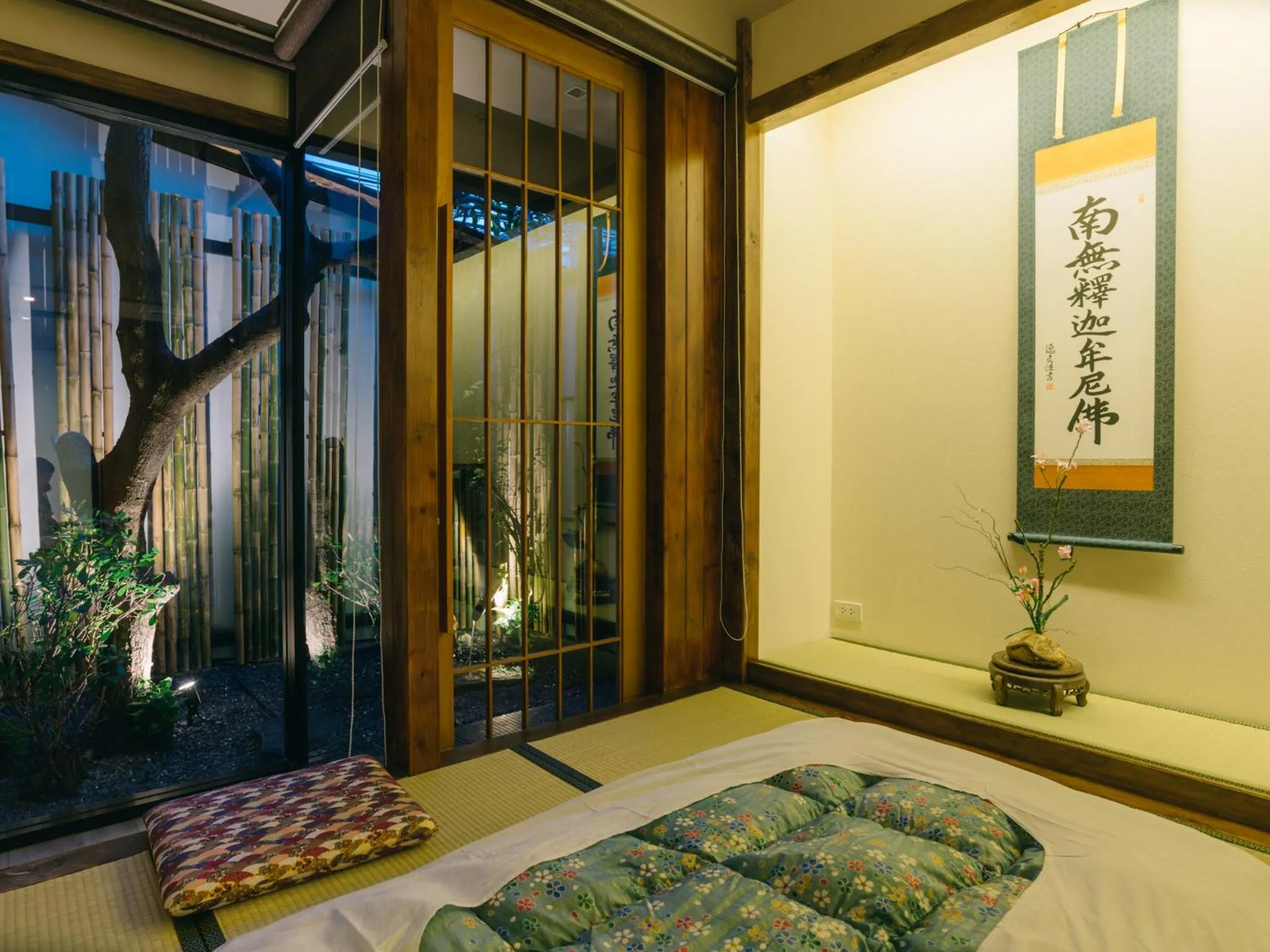 Bed in MAYU Bangkok Japanese Style Hotel