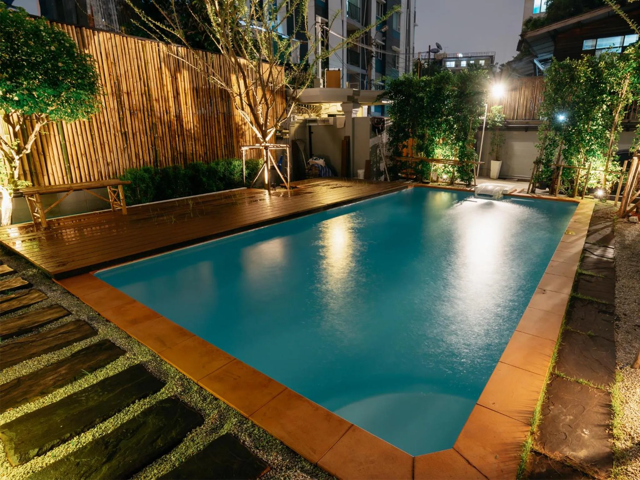 Swimming pool in MAYU Bangkok Japanese Style Hotel