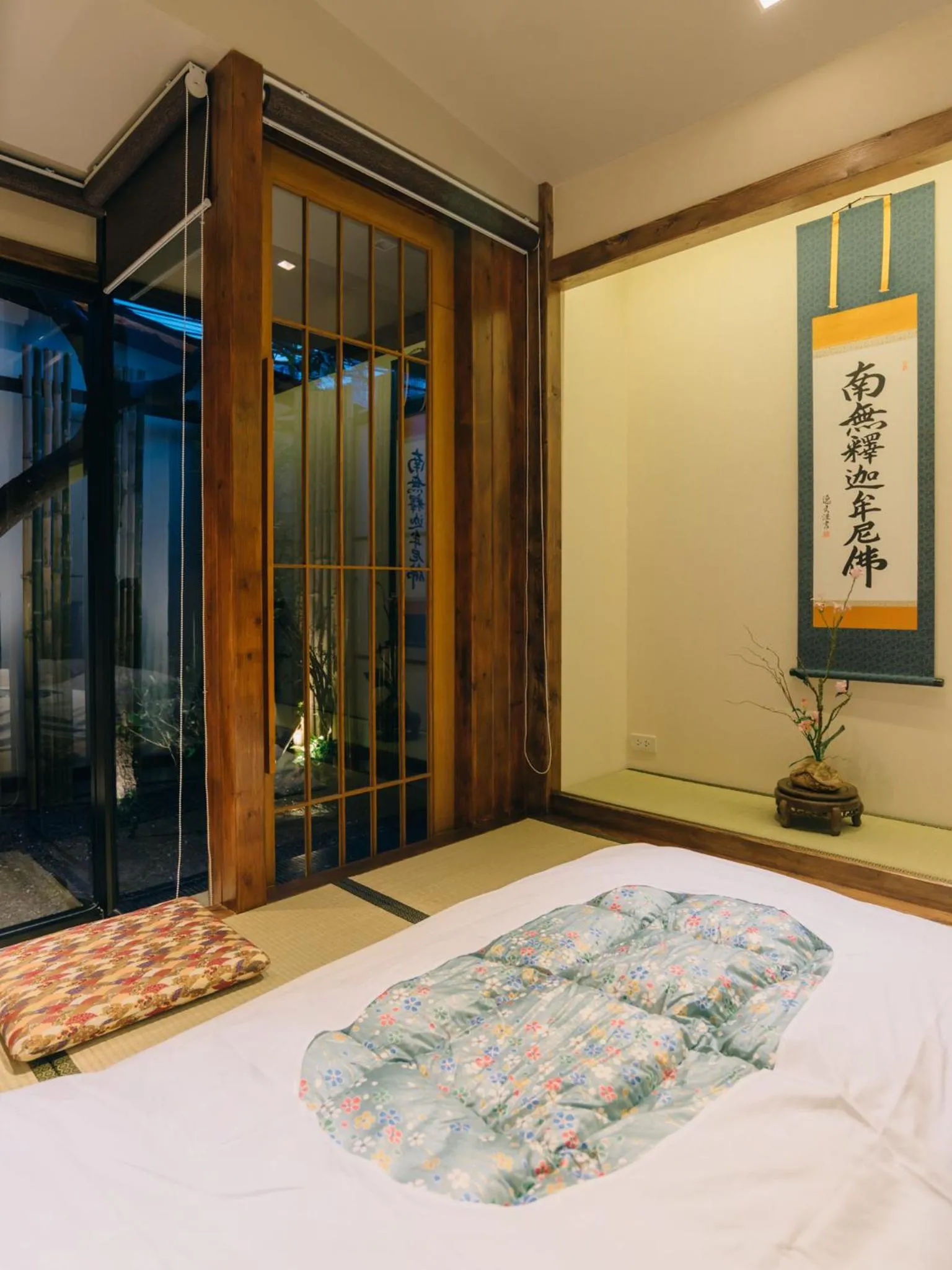 Bed in MAYU Bangkok Japanese Style Hotel