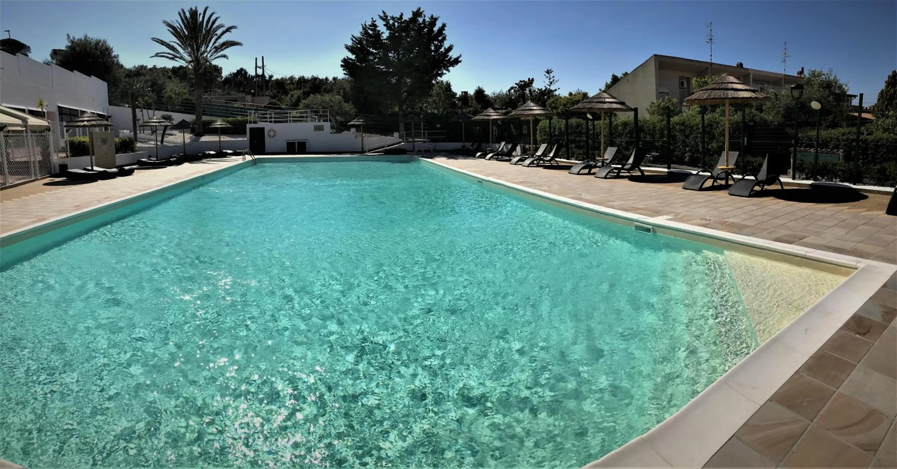 Pool view in Calanica Resort