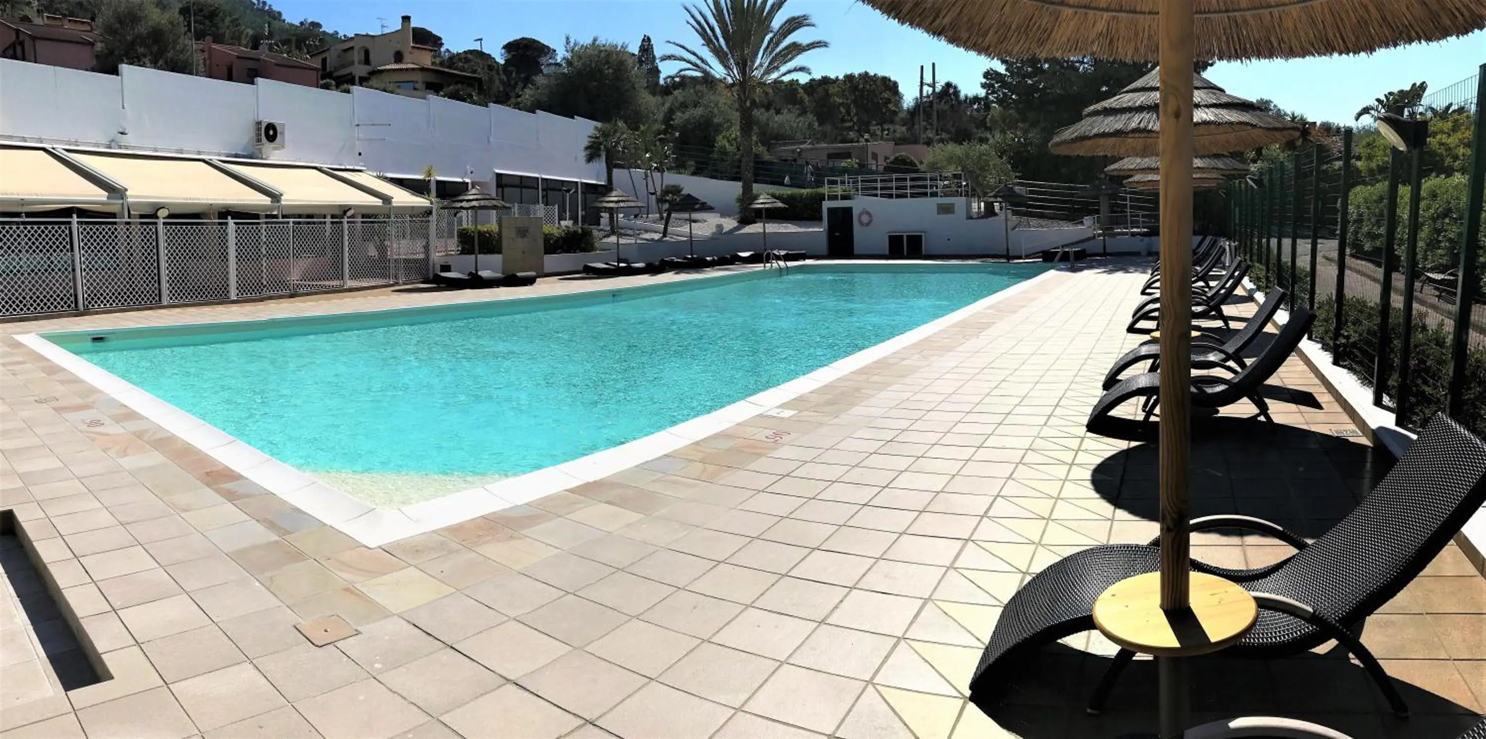 Pool view in Calanica Resort