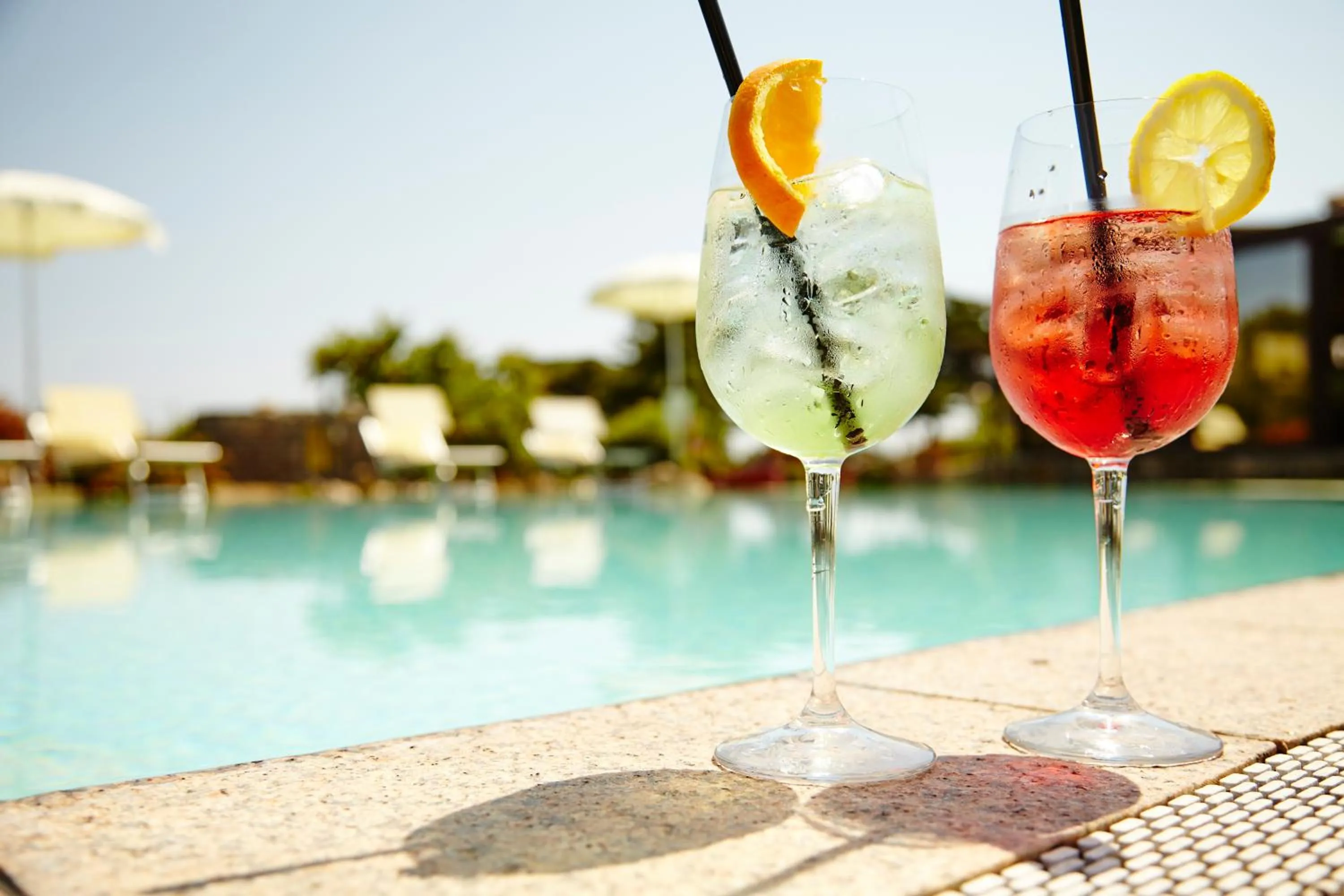 Pool view in Hotel Cala Mirto
