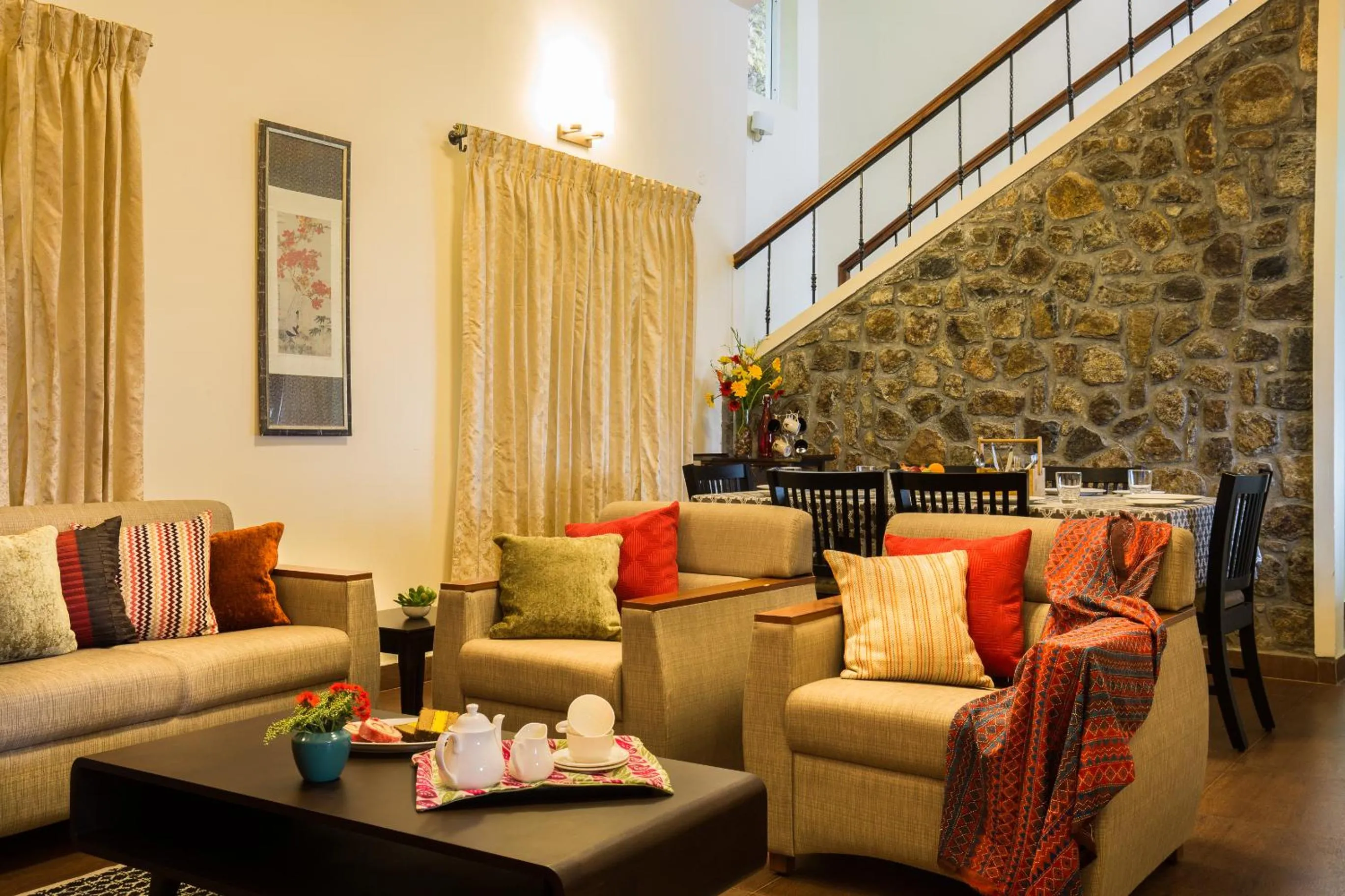 Communal lounge/ TV room in The Xanadu Meghadootam
