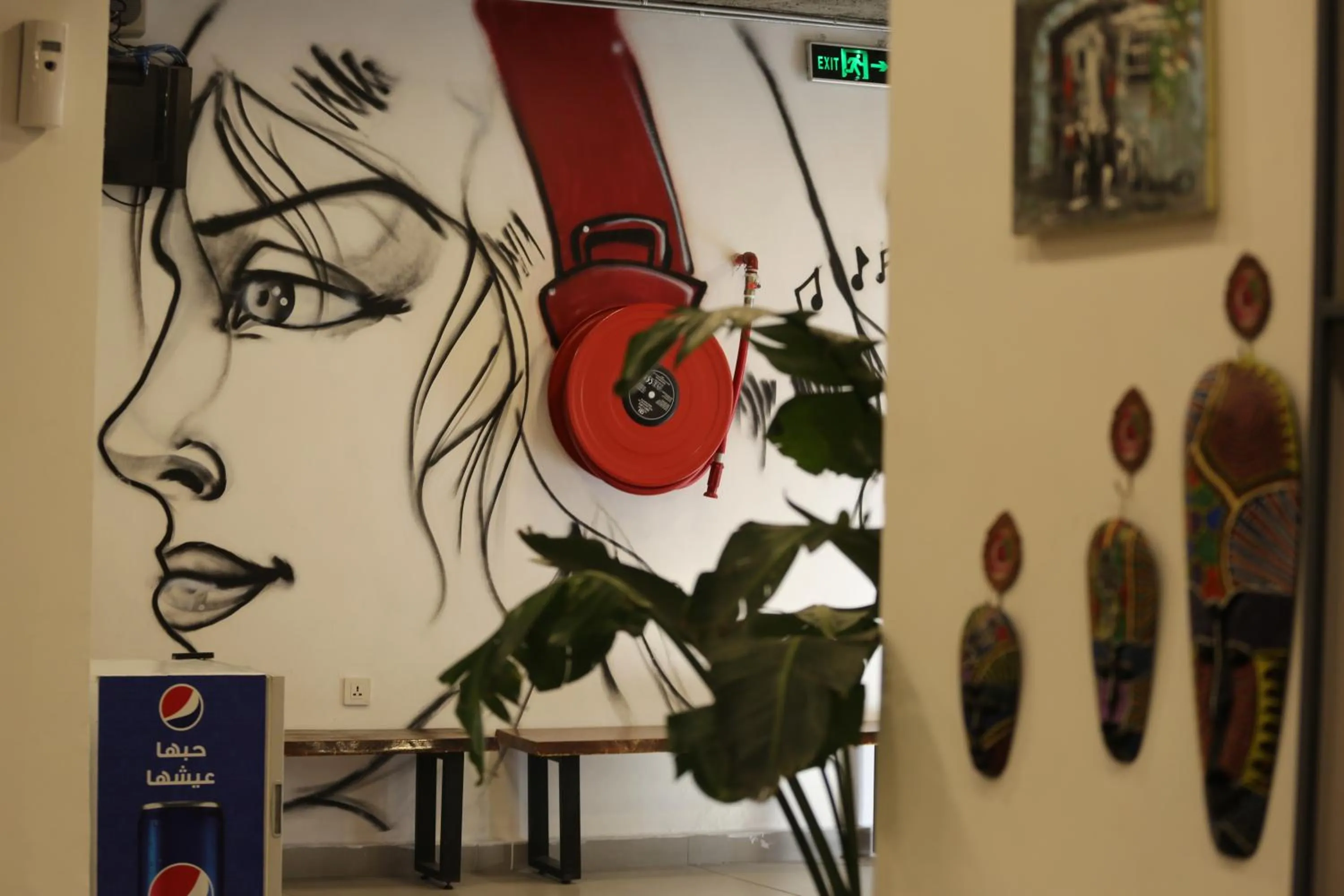 Decorative detail in Nomads Hotel