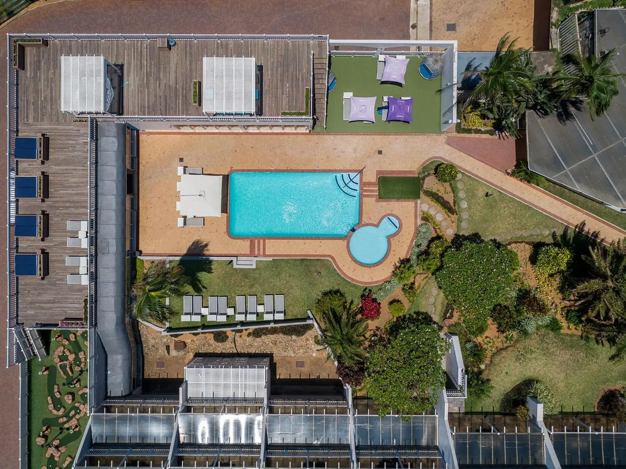 Bird's eye view in Umhlanga Cabanas Bird's eye view in Umhlanga Cabanas
